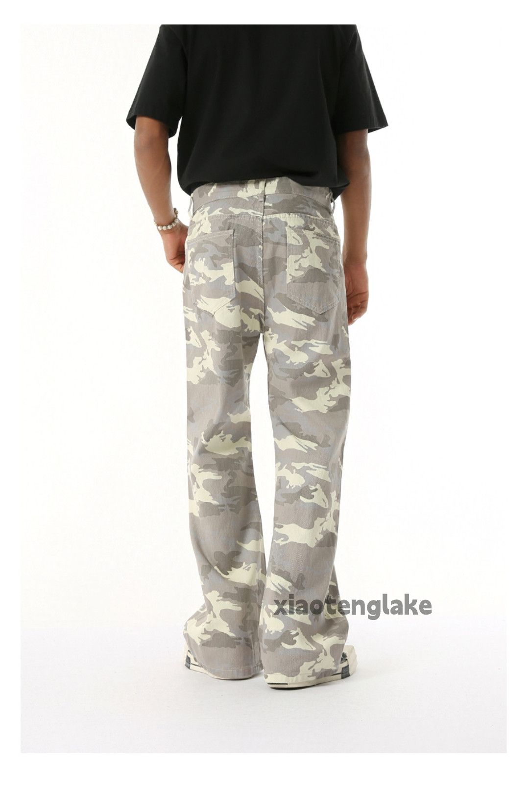 Vintage xz vintage skate hiphop yuppie flared camo pants Size US 32 / EU 48 - 1 Thumbnail