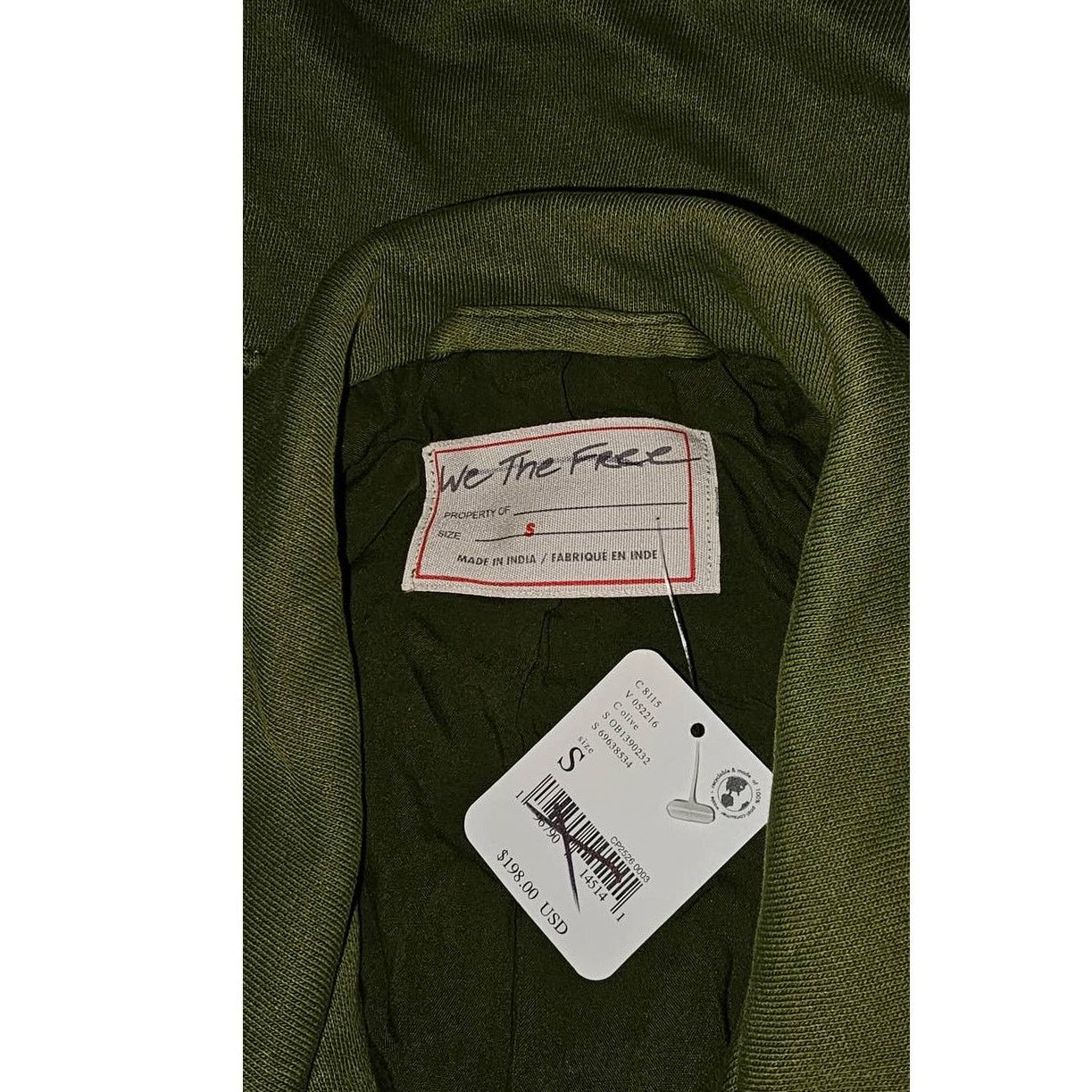 Free People New Free People WTF Rebel Rebel Knit Moto Jacket SM Olive Size S / US 4 / IT 40 - 7 Thumbnail