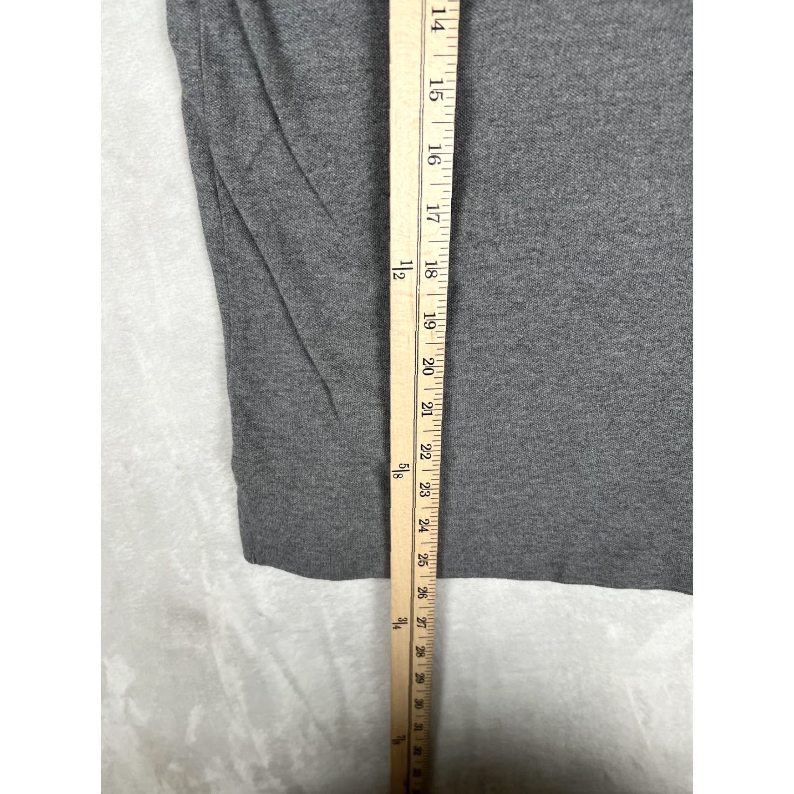 Vintage Polo Jeans Company Polo Shirt Mens Medium Gray RL Logo 67 Sleeve Patch Short Sleeve Knit Cotton Casual Summer 100% Cotton Mens Size US M / EU 48-50 / 2 - 5 Thumbnail