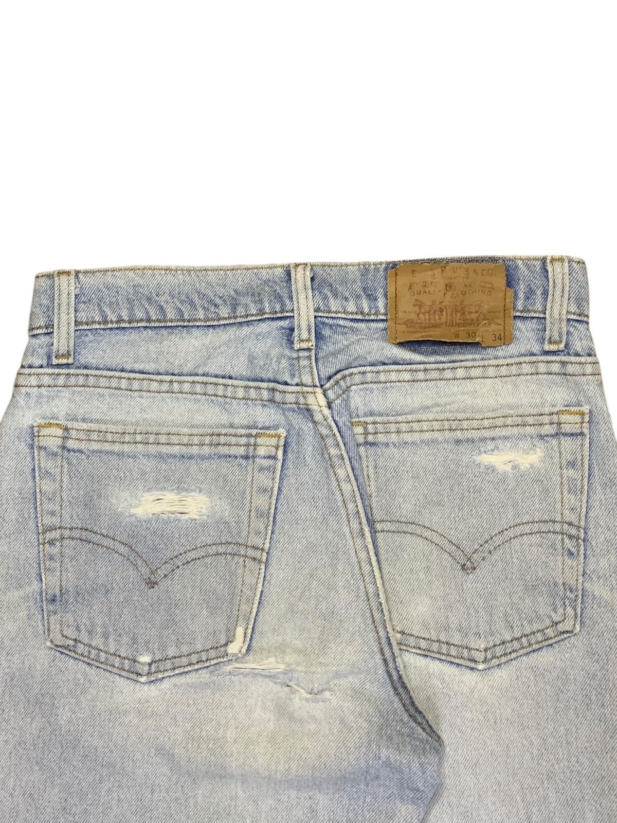 Levi's × Levi's Vintage Clothing Vintage 90s Levis 510 Stonewashed Distressed Jeans Size US 28 / EU 44 - 9 Thumbnail