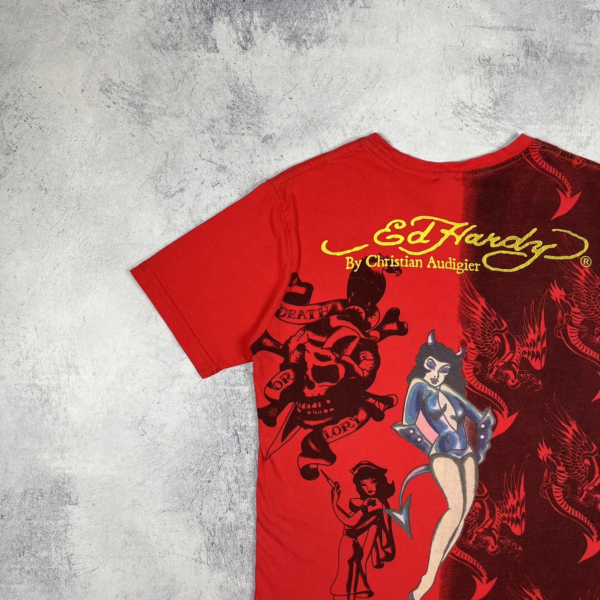 Ed Hardy Vintage Ed Hardy Demons y2k Tattoo tee 90’s Size L / US 10 / IT 46 - 5 Thumbnail