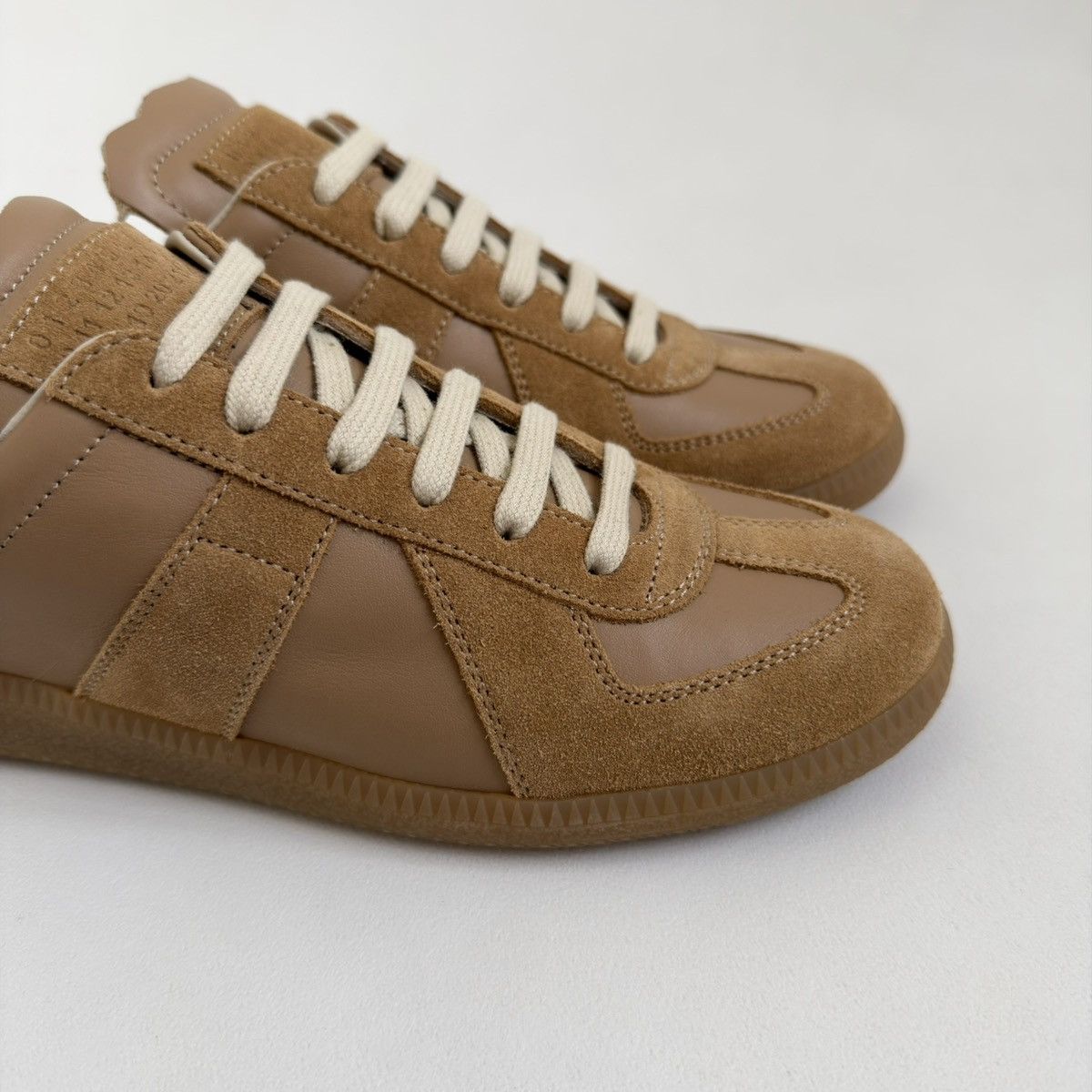 Maison Margiela S/S 20 Tan Leather ‘Mule’ GAT Sneakers Size US 7 / IT 37 - 6 Thumbnail
