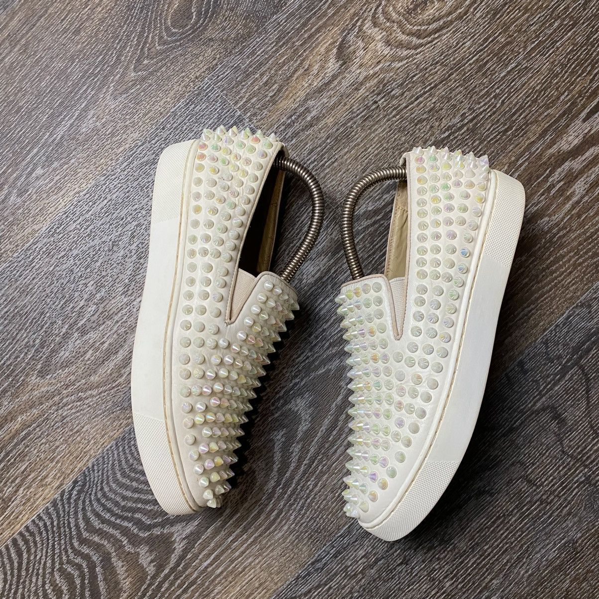 Japanese Brand Christian Louboutin Slip On Sneakers Size 38 Size US 8 / IT 38 - 3 Thumbnail