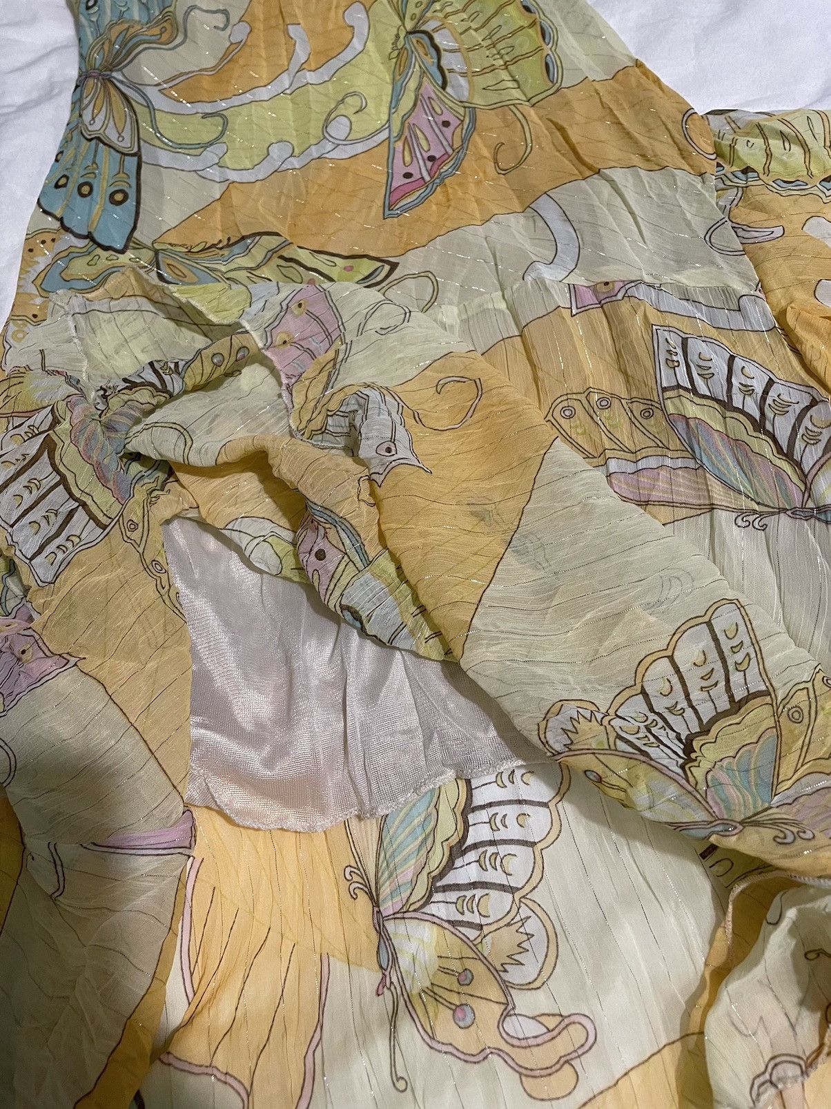 Vintage Yellow dress Size M / US 6-8 / IT 42-44 - 8 Thumbnail