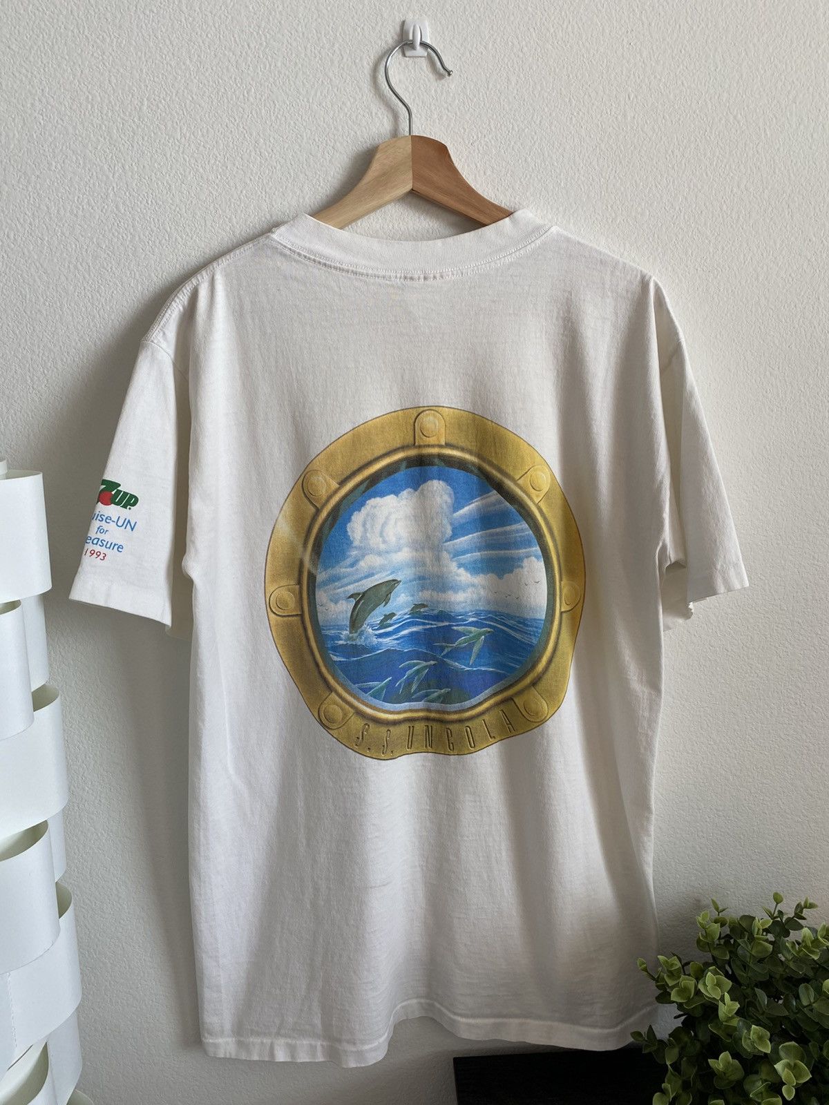 Vintage Vintage 90s 1993 7 Up Submarine Tee Size US XL / EU 56 / 4 - 1 Thumbnail