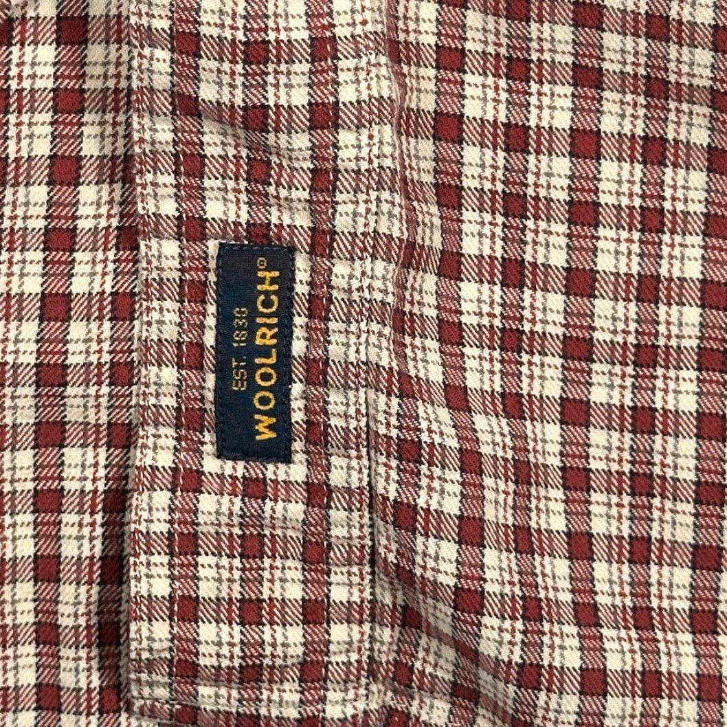 Vintage VINTAGE Woolrich Shirt Adult XL Red Plaid Cotton Button-Up, Long Sleeve, 90s, Outdoor Mens Size US XL / EU 56 / 4 - 7 Thumbnail