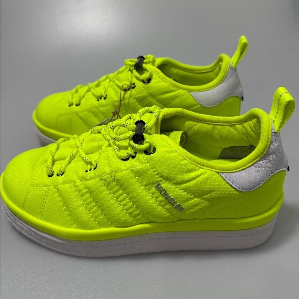 Adidas × Moncler Moncler X Adidas Originals Campus Leather Sneakers Yellow Si Size US 6 / EU 39 - 3 Thumbnail