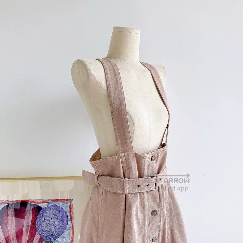 Dior Dior Pink denim strap dress Size S / US 4 / IT 40 - 5 Thumbnail