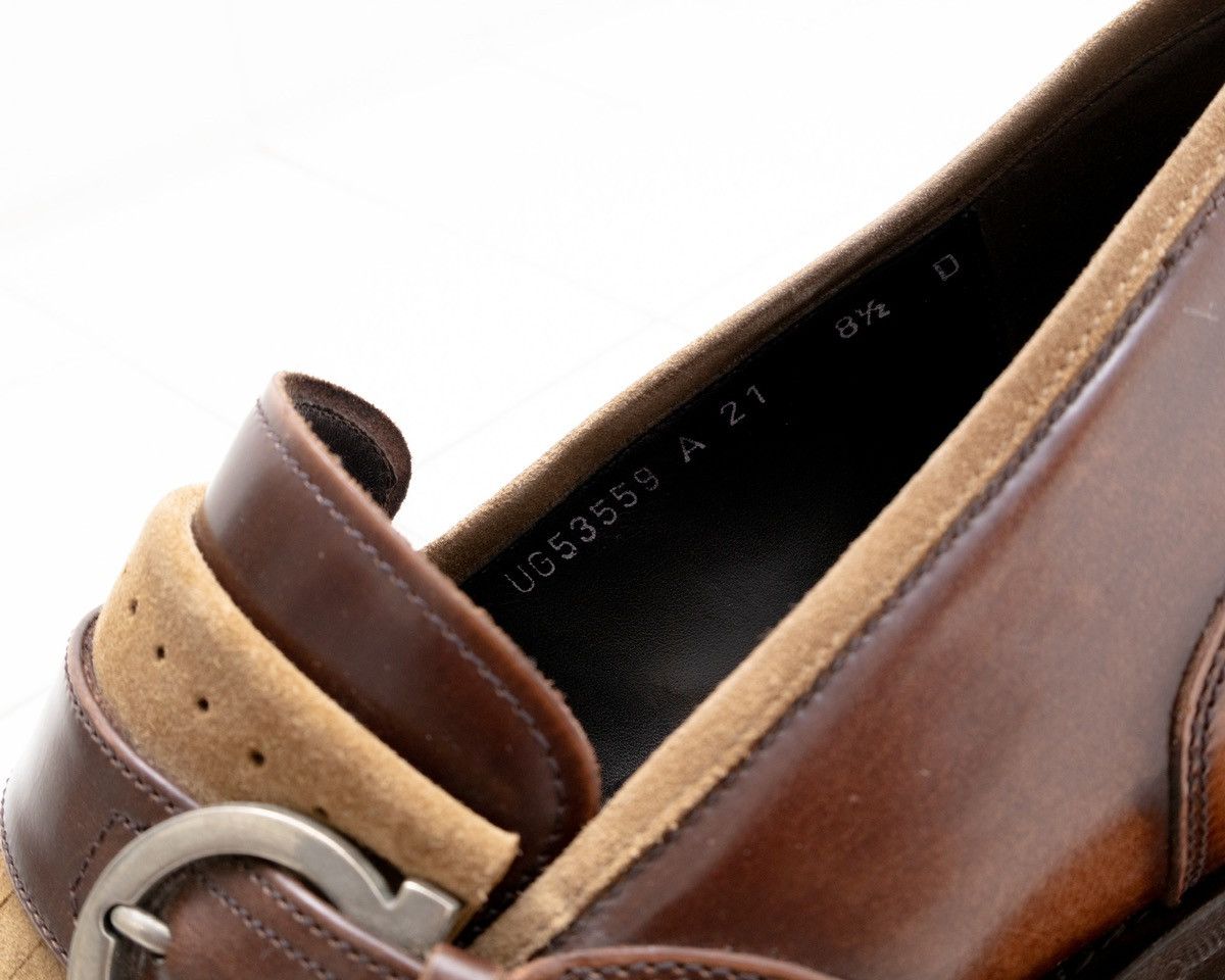 Salvatore Ferragamo Salvatore Ferragamo Monk Strap Shoes Tassel Brown Loafers Size US 8.5 / EU 41-42 - 11 Thumbnail