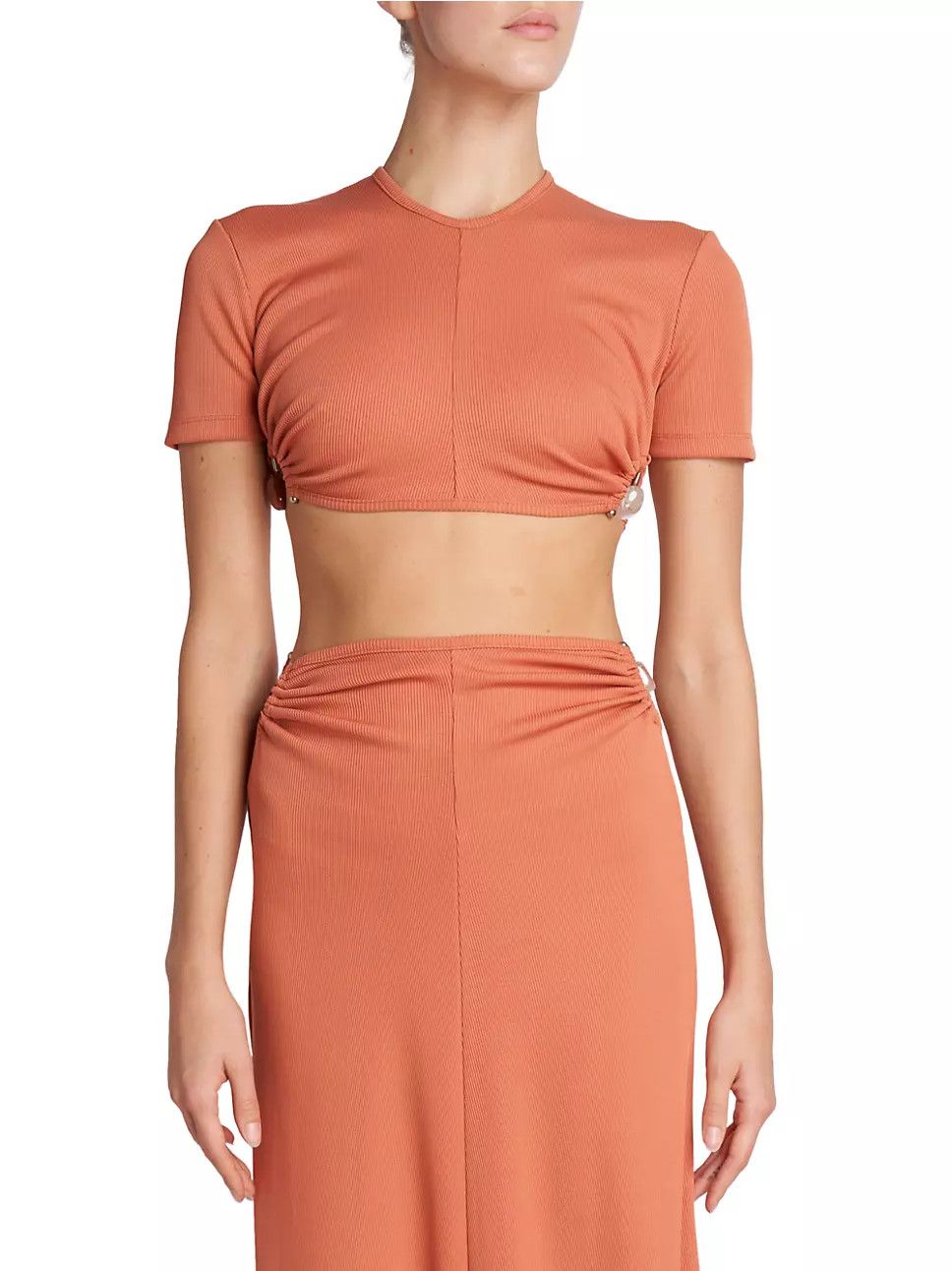 Christopher Esber Crystal Orbit Crop Tee Size XS / US 0-2 / IT 36-38 - 3 Thumbnail