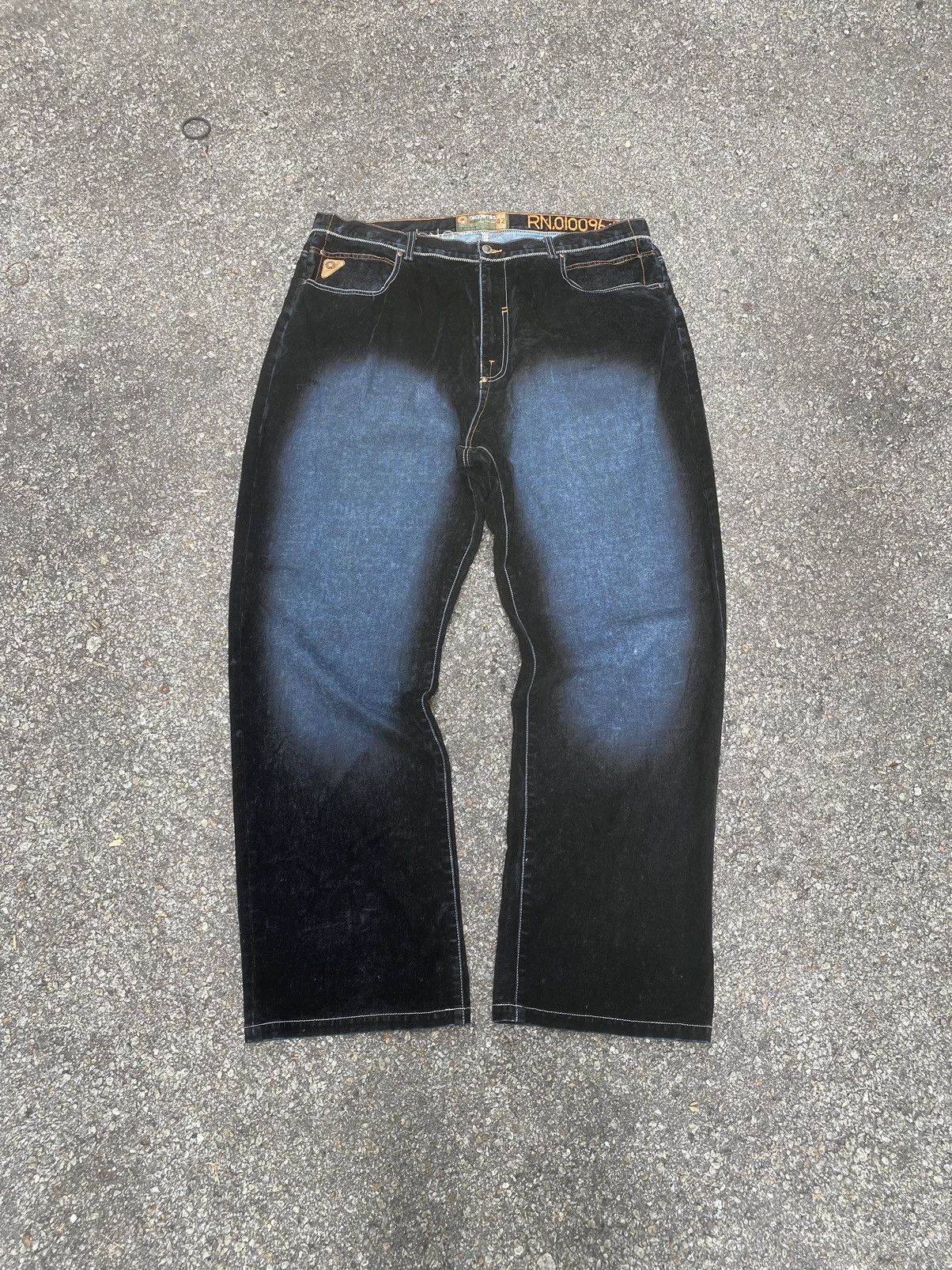 Akademiks Crazy Vintage Y2K Akademiks Baggy Jeans Faded Denim Size US 42 / EU 58 - 1 Thumbnail