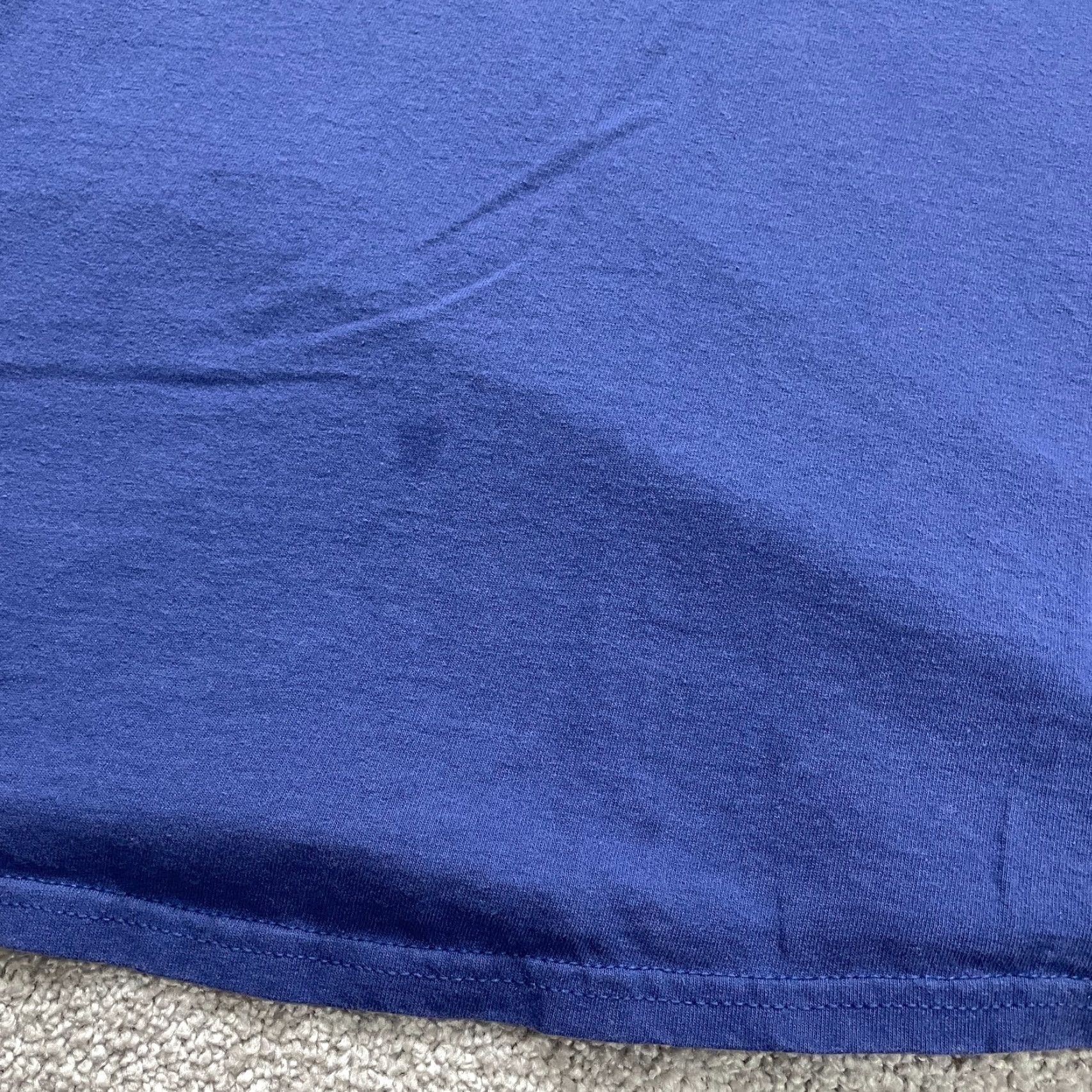 Gildan Gildan Ultra Cotton T-Shirt Men 3XL Solid Blue Short Sleeve Crew Neck Casual Shirt Size US XXL / EU 58 / 5 - 6 Thumbnail