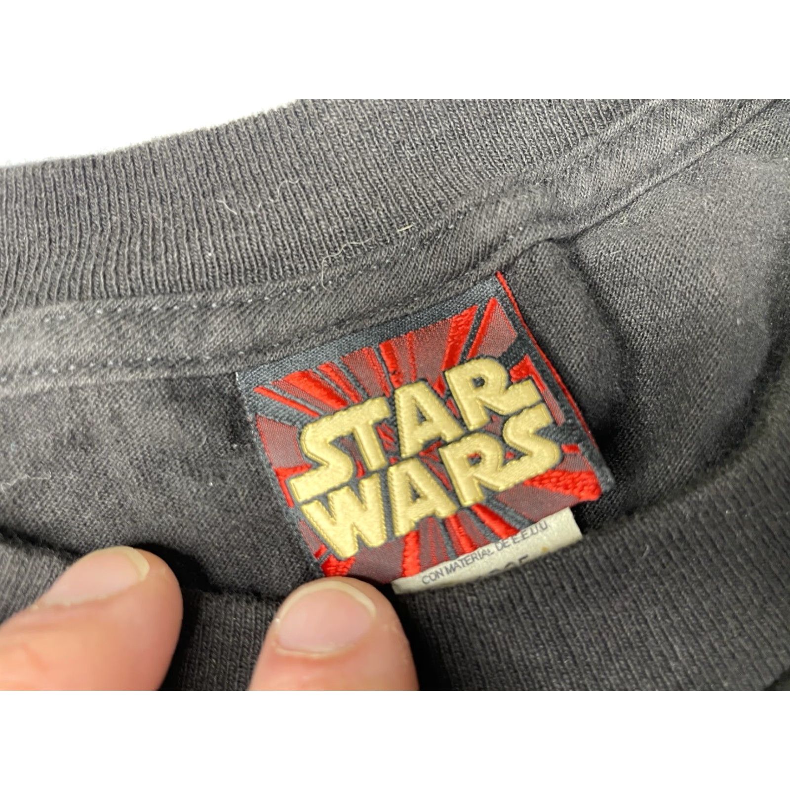 Star Wars VINTAGE Star Wars T-Shirt XL Black 90s Naboo Starfighter Shirt Men Short Sleeve Crew Neck Graphic Print Logo Limited Edition Size US XL / EU 56 / 4 - 3 Thumbnail