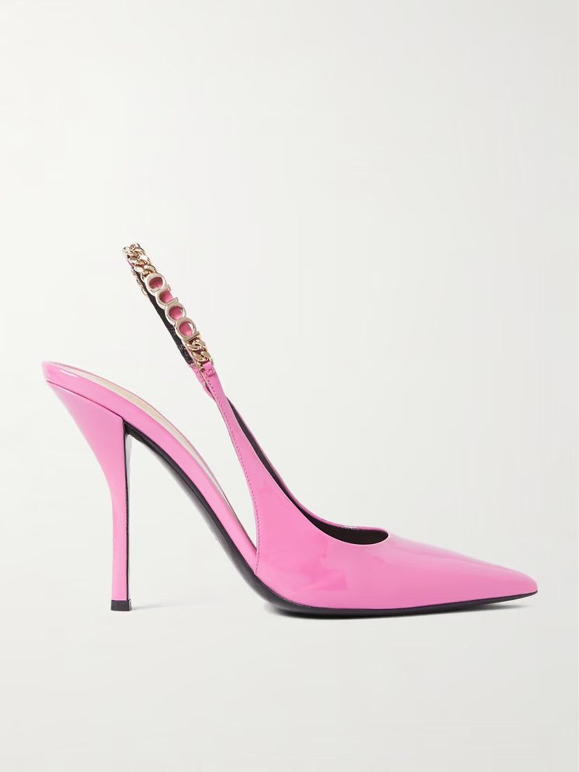 Gucci oc11z0526 Gucci Signoria Slingback Pumps in Pink Size US 8 / IT 38 - 1 Preview