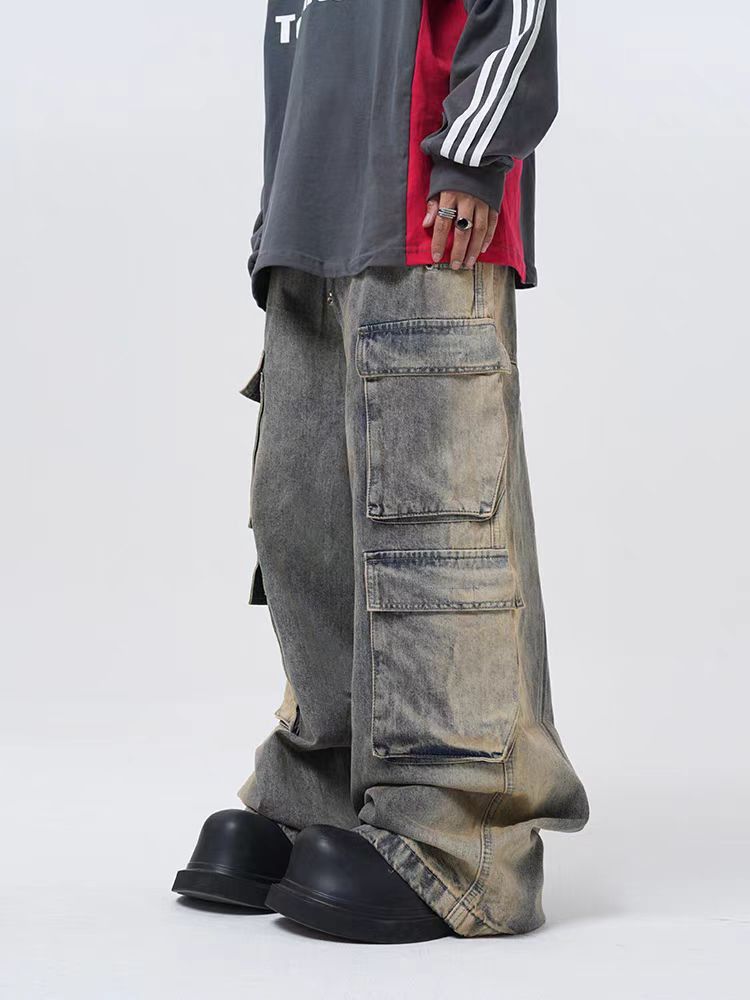 Japanese Brand × Jean Street Vintage Casual Straight Leg Workwear Jeans Size US 33 - 3 Thumbnail