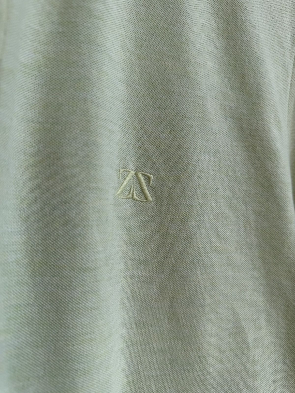 Ermenegildo Zegna Zegna Sport Light Green Polo Shirt Mens Size L Vintage Size US L / EU 52-54 / 3 - 9 Thumbnail
