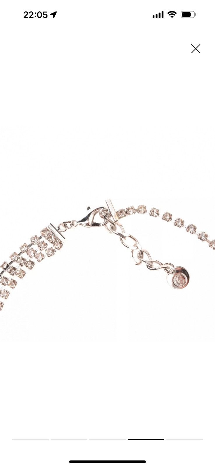 Designer × Maison Margiela MM6 MAISON MARGIELA Pompon Strass Choker Necklace Size ONE SIZE - 4 Thumbnail