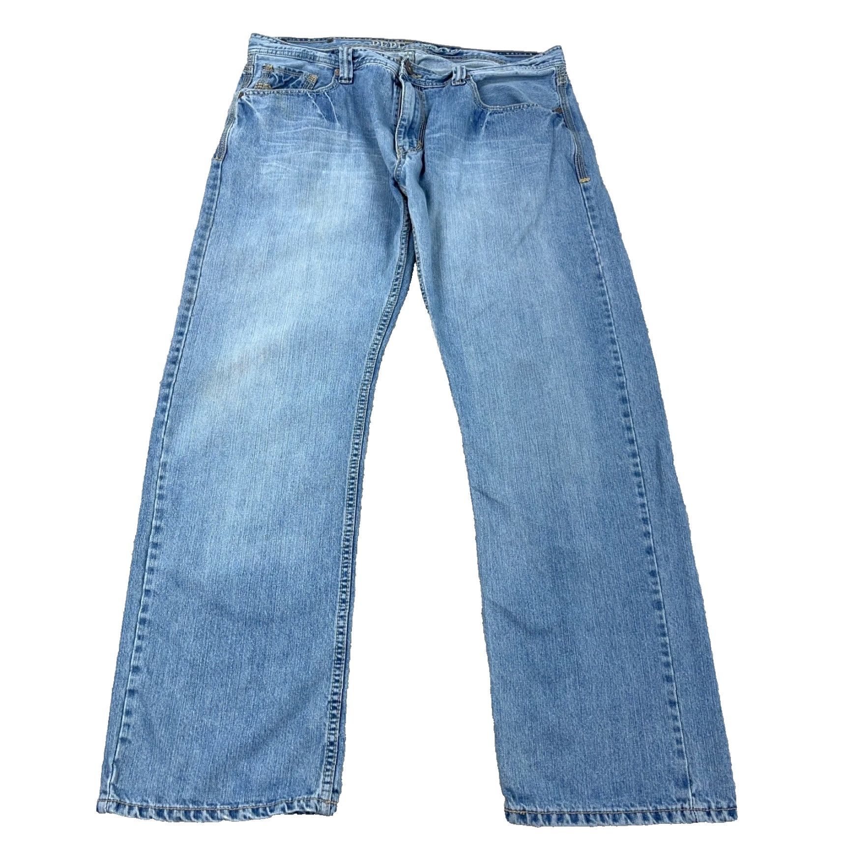 Pepe Jeans VINTAGE Pepe Jeans Jeans 40x34 Baggy Loose Fit Med Wash Grunge Hip Hop Faded Mens Size US 40 / EU 56 - 2 Thumbnail