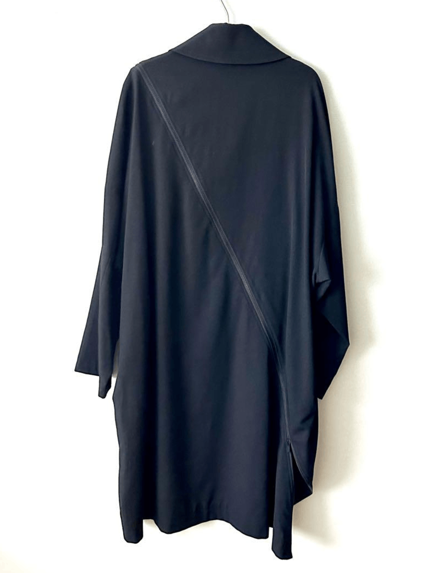 Yohji Yamamoto B Yohji Yamamoto - W/Gabardine Bias Fastener Long Coat Size US L / EU 52-54 / 3 - 2 Thumbnail