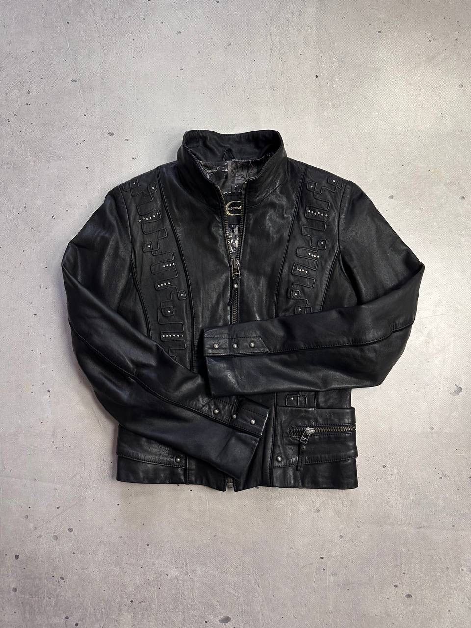 Roberto Cavalli Roberto Cavalli Leather Jacket Women’s XS Black Lambskin Y2K Size XS / US 0-2 / IT 36-38 - 3 Thumbnail