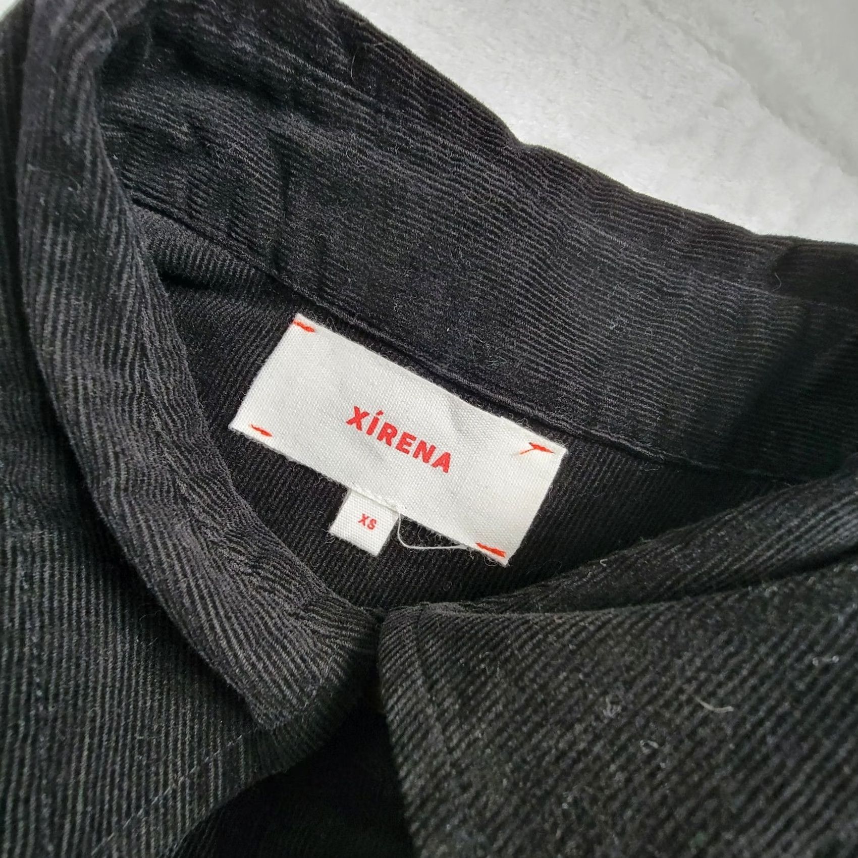 Xirena Xirena Women's Corduroy Long Sleeve Collared Casual Button Up Shirt Black XS Size XS / US 0-2 / IT 36-38 - 3 Thumbnail