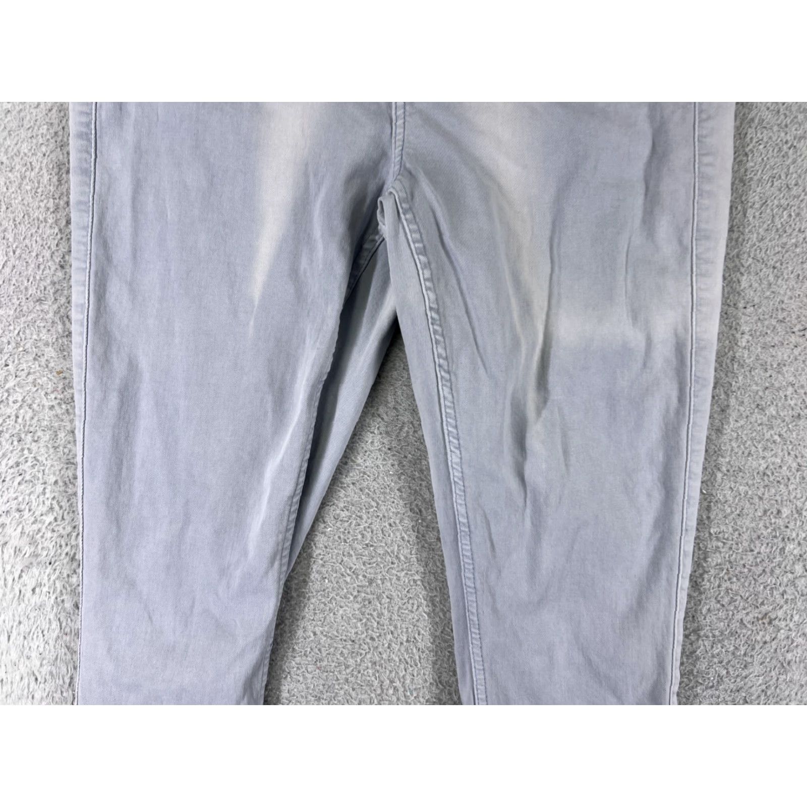 Calvin Klein VINTAGE Calvin Klein Jeans Womens 12 Purple Denim Skinny High Rise Stretch 28x26 White? (Oops) Size 34" / US 12 / IT 48 - 3 Thumbnail