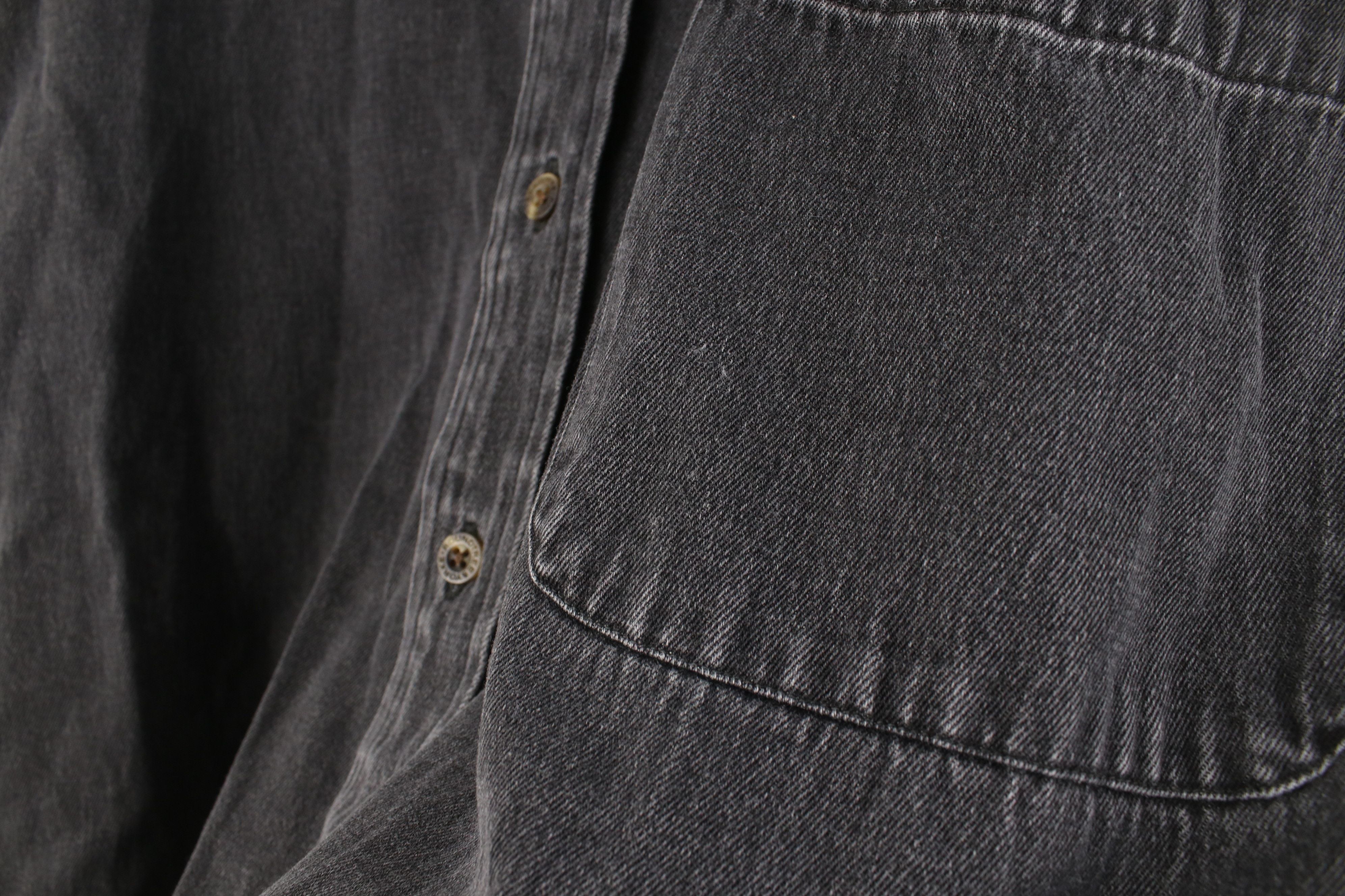 Vintage Vintage 90s Streetwear Denim Collared Button Down Shirt Size US XXL / EU 58 / 5 - 7 Thumbnail