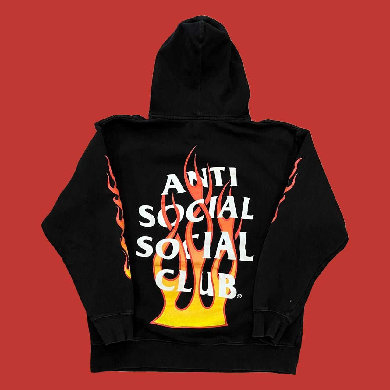 Hypebeast Anti Social Social Club Firebird Hoodie Black Grailed