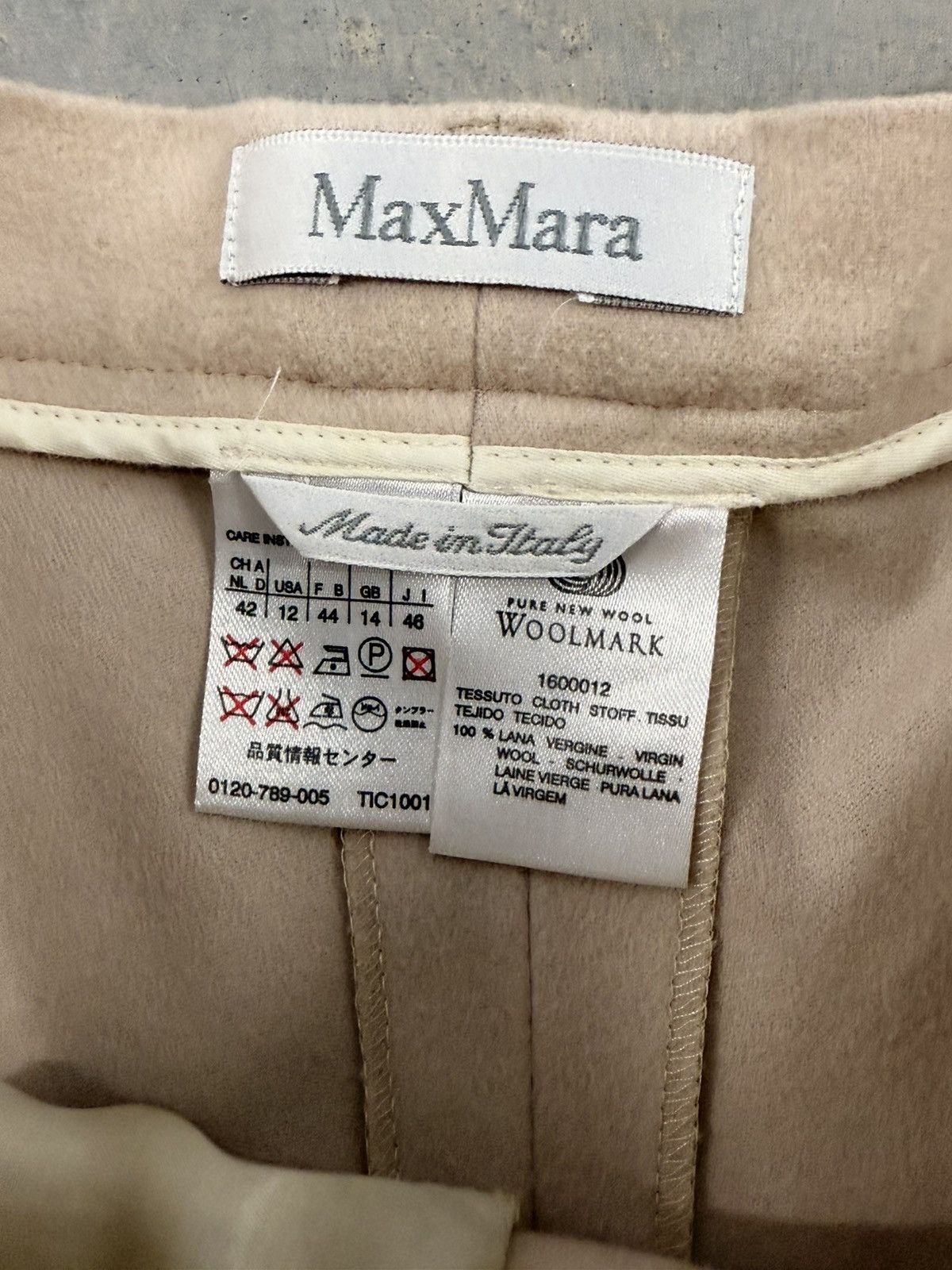 Max Mara Max Mara 100% Virgin Wool Tailored Trousers – Made in Italy Size 34" / US 12 / IT 48 - 2 Thumbnail
