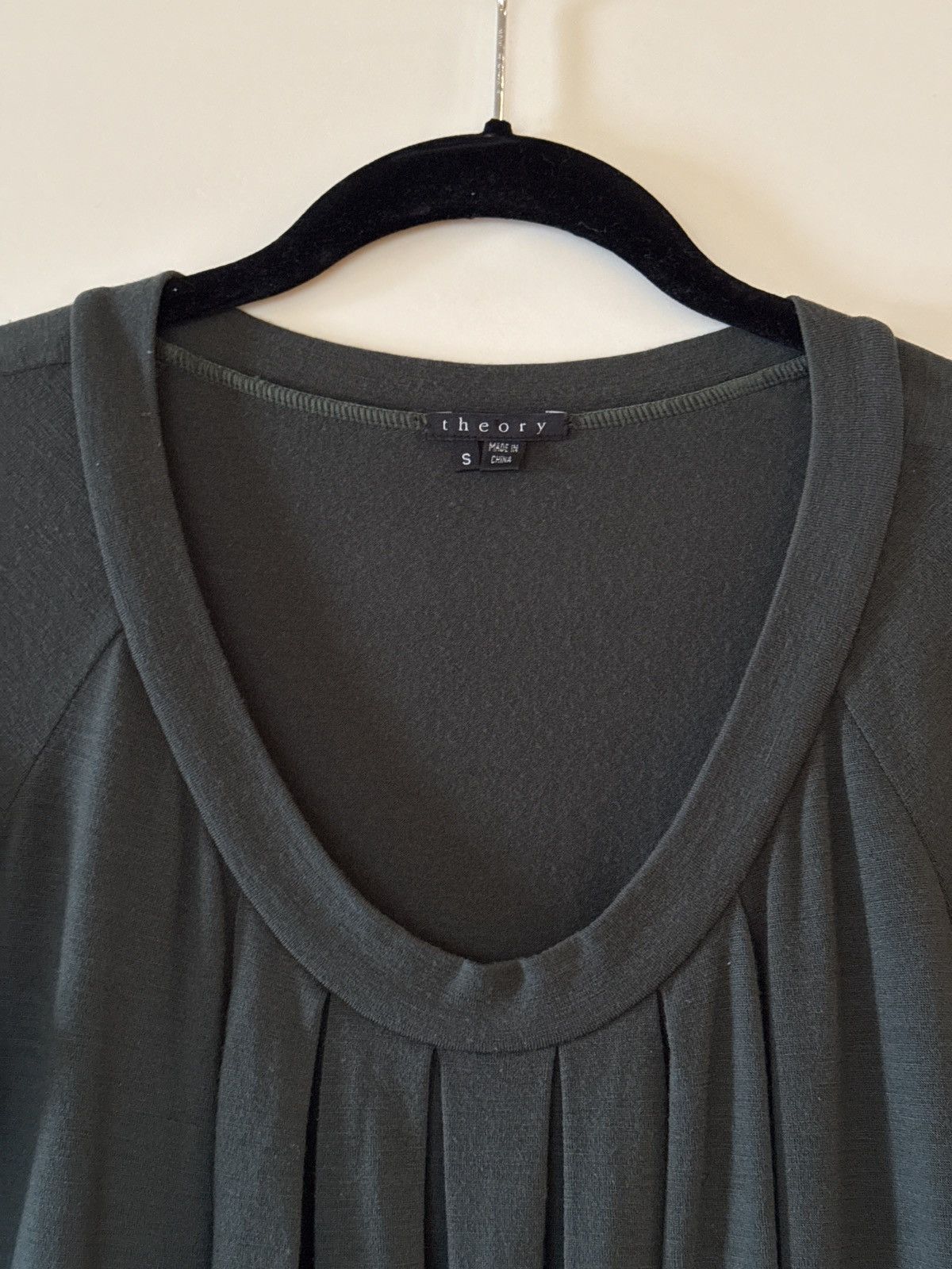 Theory Theory Wide Neck Green Top Size S / US 4 / IT 40 - 4 Thumbnail