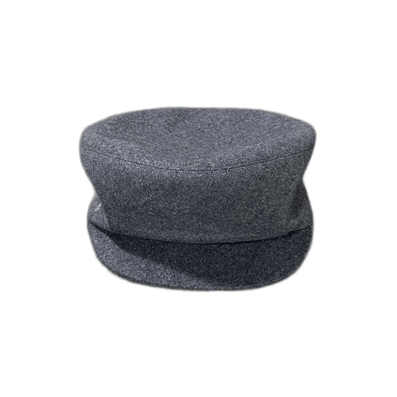 Hermes Gray Logo Cashmere Hat by HERMES Size ONE SIZE - 1 Thumbnail
