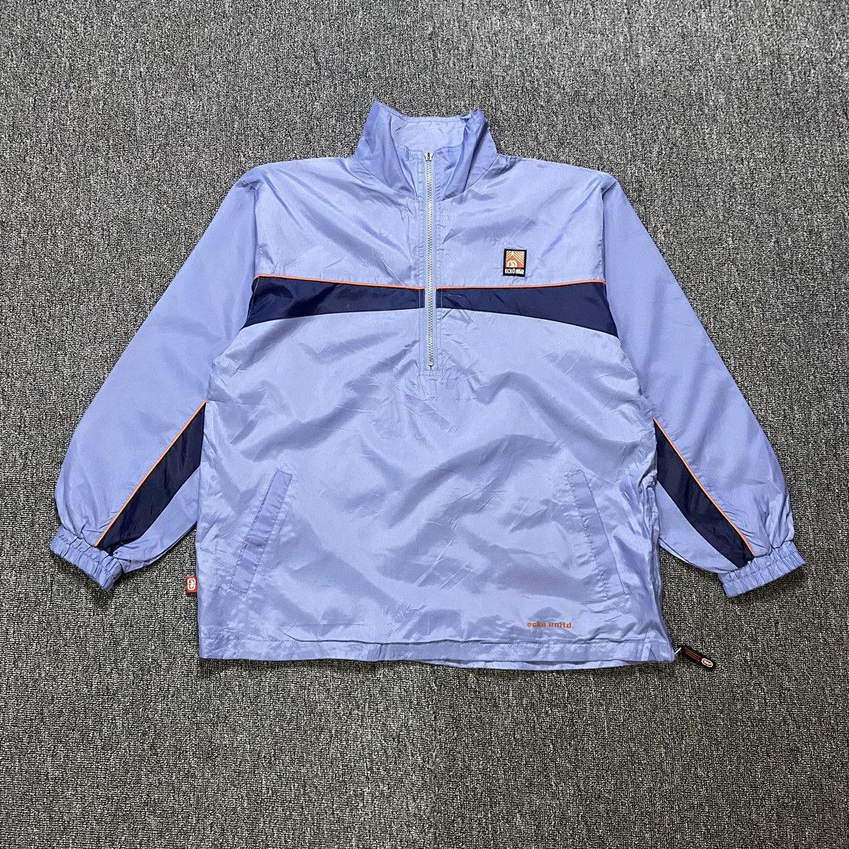 Y2K ecko unltd half zipper big logo light jacket