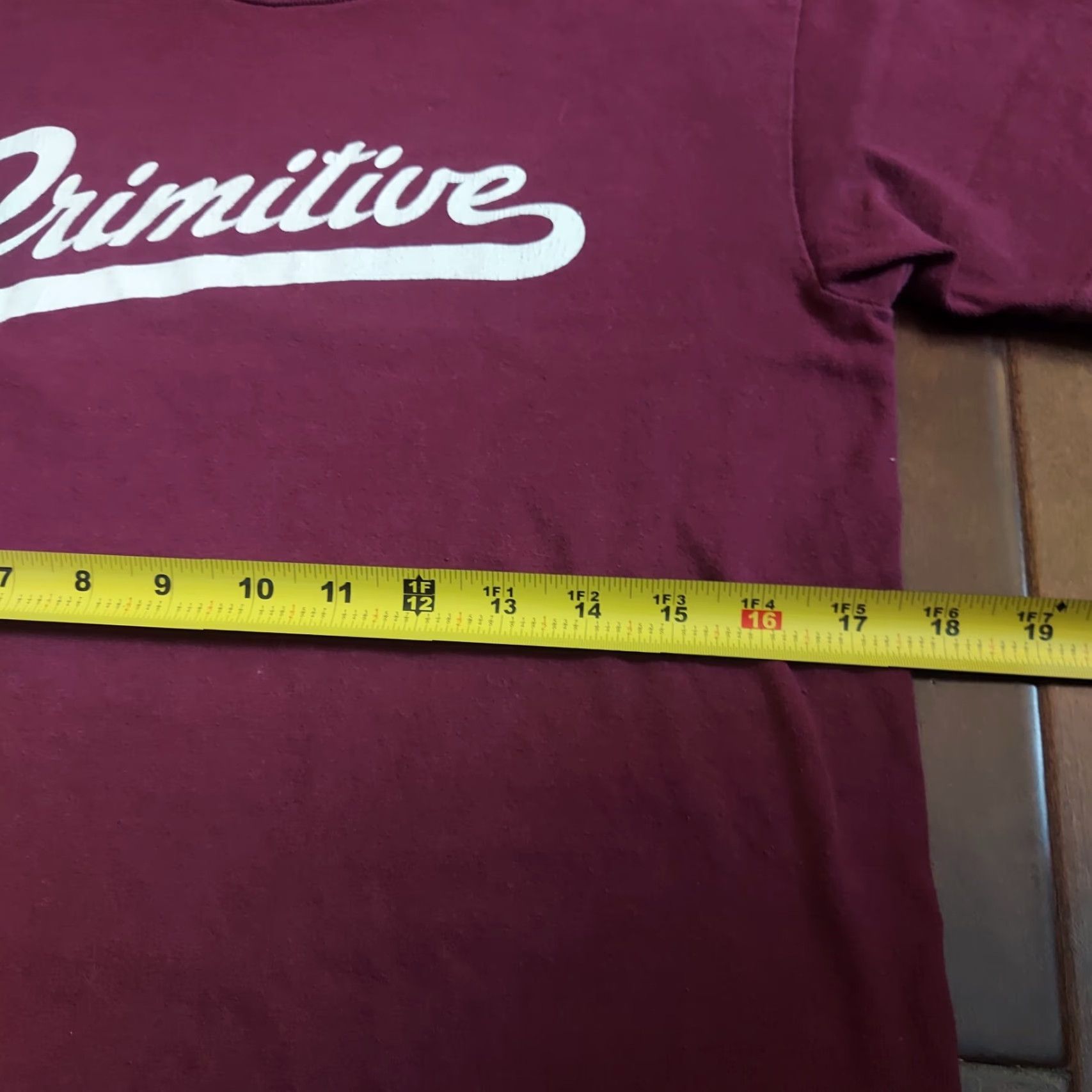 Primitive Primitive CALDWELL TEE Burgundy White Screenprint Men's T-shirt S - 100% Cotton, Crew Neck, Short Sleeve, Logo Brand, Regular Fit, Mexico Size US S / EU 44-46 / 1 - 7 Thumbnail