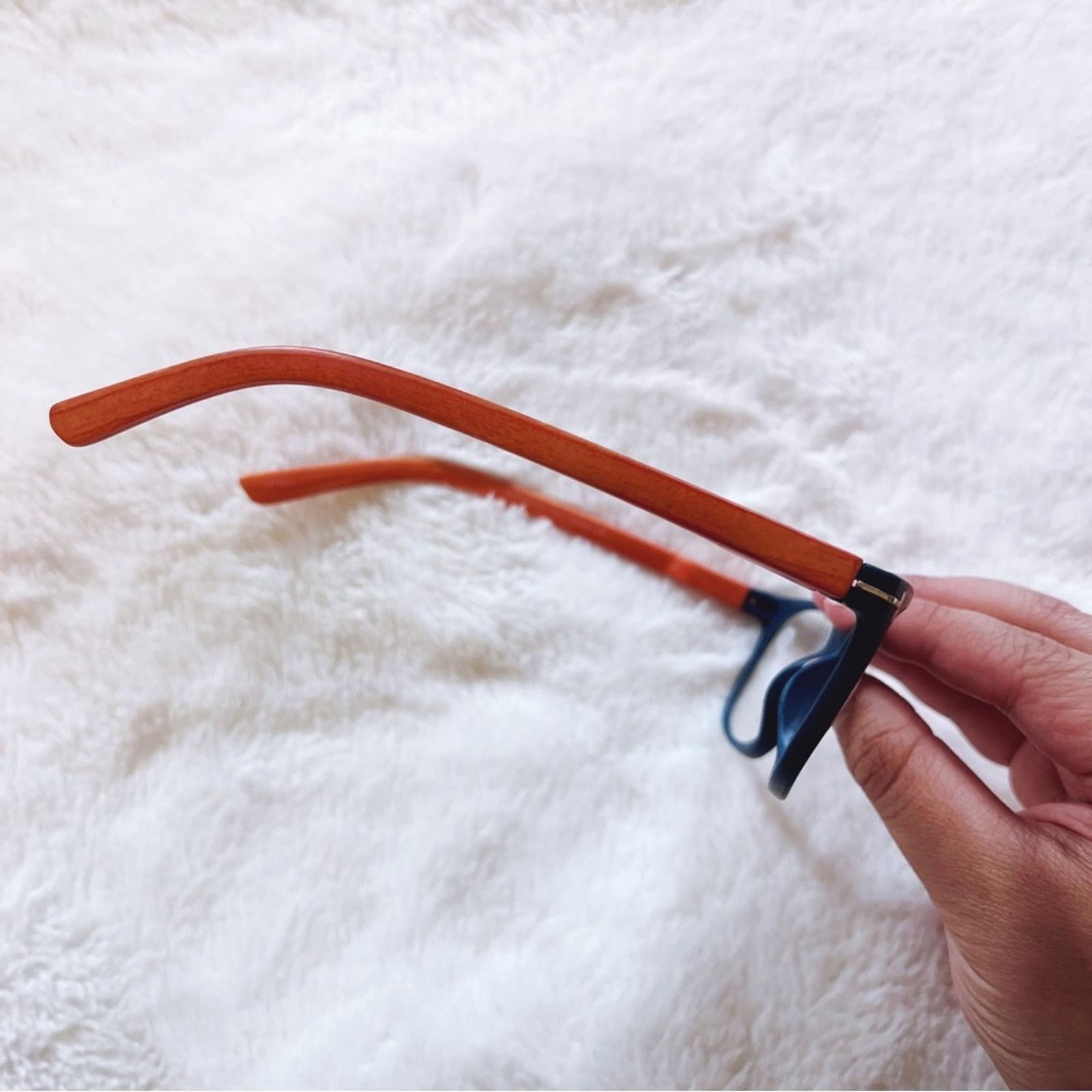 Other Olivia Blue with Orange Wood Reader Glasses Size ONE SIZE - 6 Thumbnail
