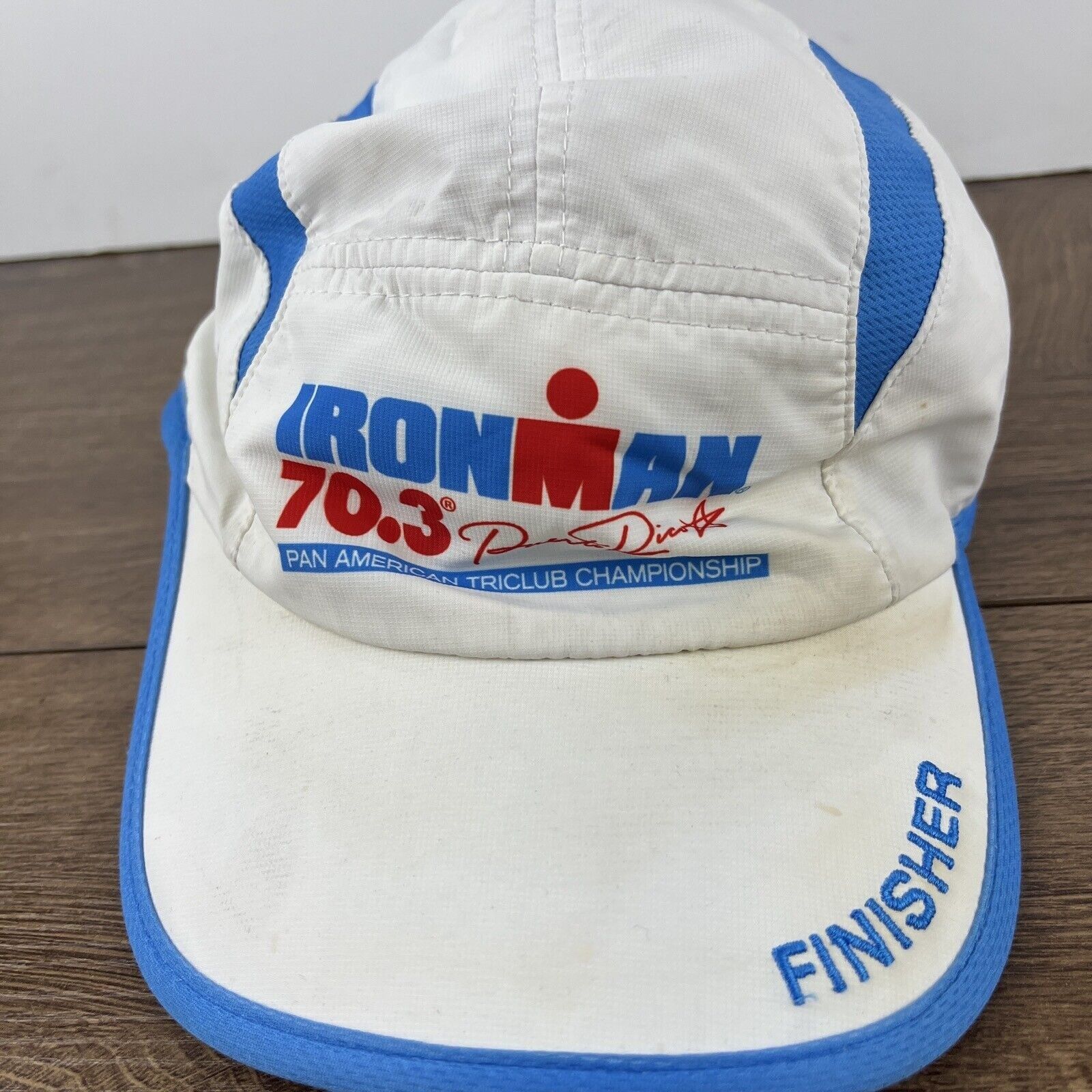Other Iron Man Hat 70.3 Finisher Pan American White Hat Adjustable Size ONE SIZE - 5 Thumbnail