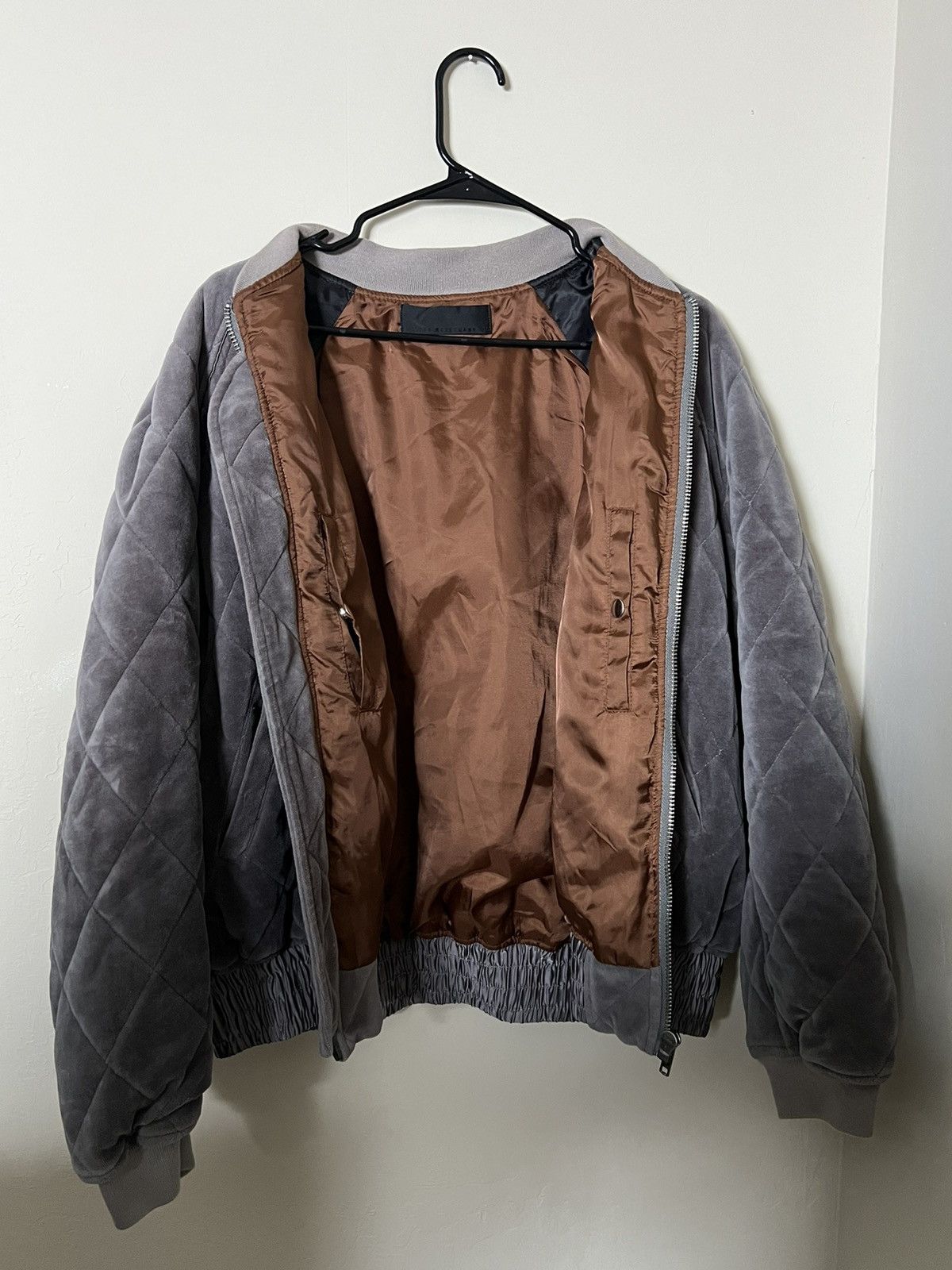 Haider Ackermann Haider Ackermann Quilted Velvet Bomber Jacket Size US L / EU 52-54 / 3 - 2 Thumbnail