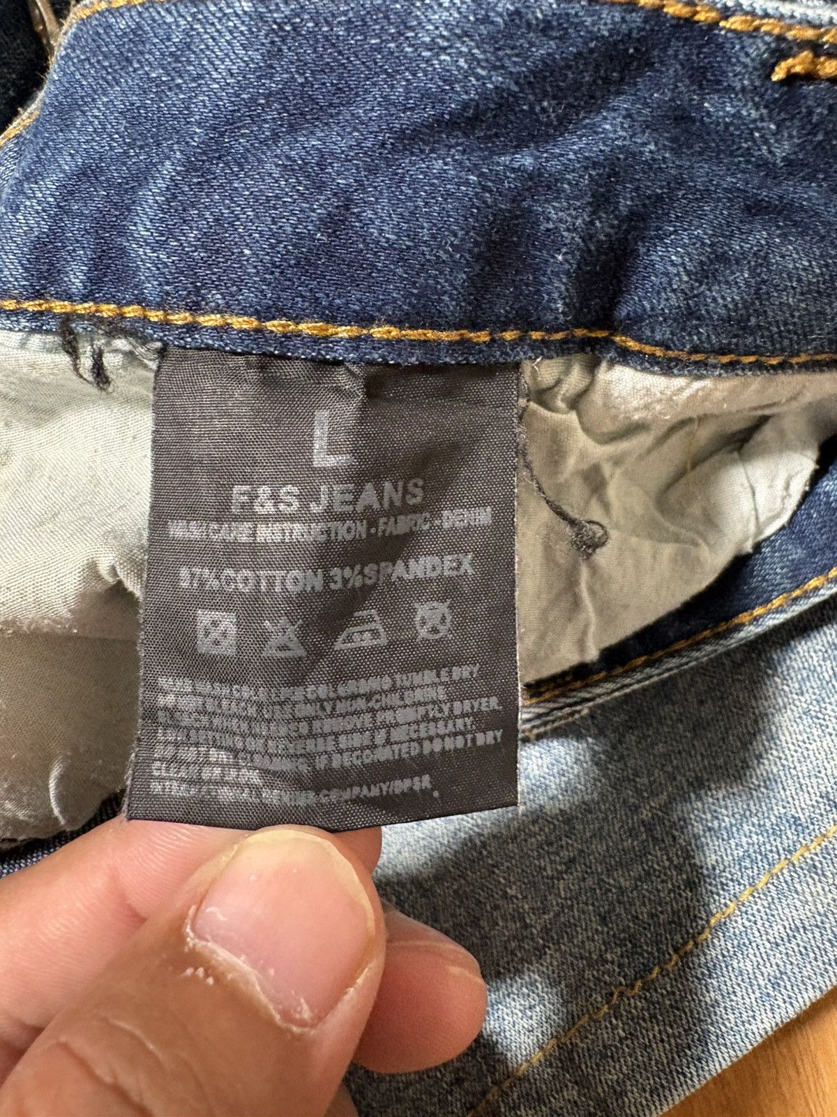 Japanese Brand Balmain style Jeans Blue Moto Biker SlimFit Distressed Denim Size US 33 - 12 Thumbnail