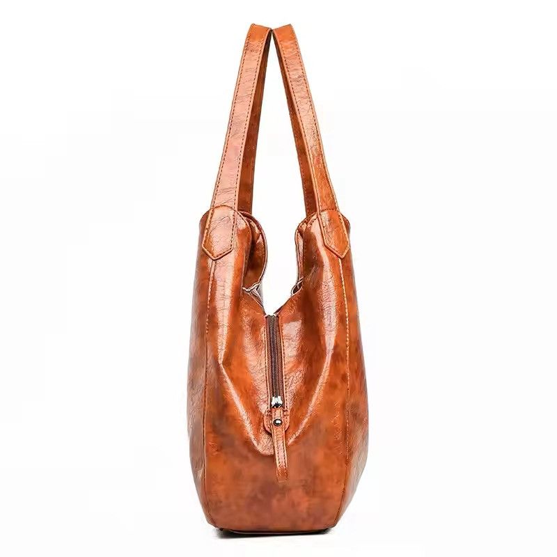 Vintage Vintage Large Capasity Pu Leather Hobo Bag Size ONE SIZE - 4 Thumbnail