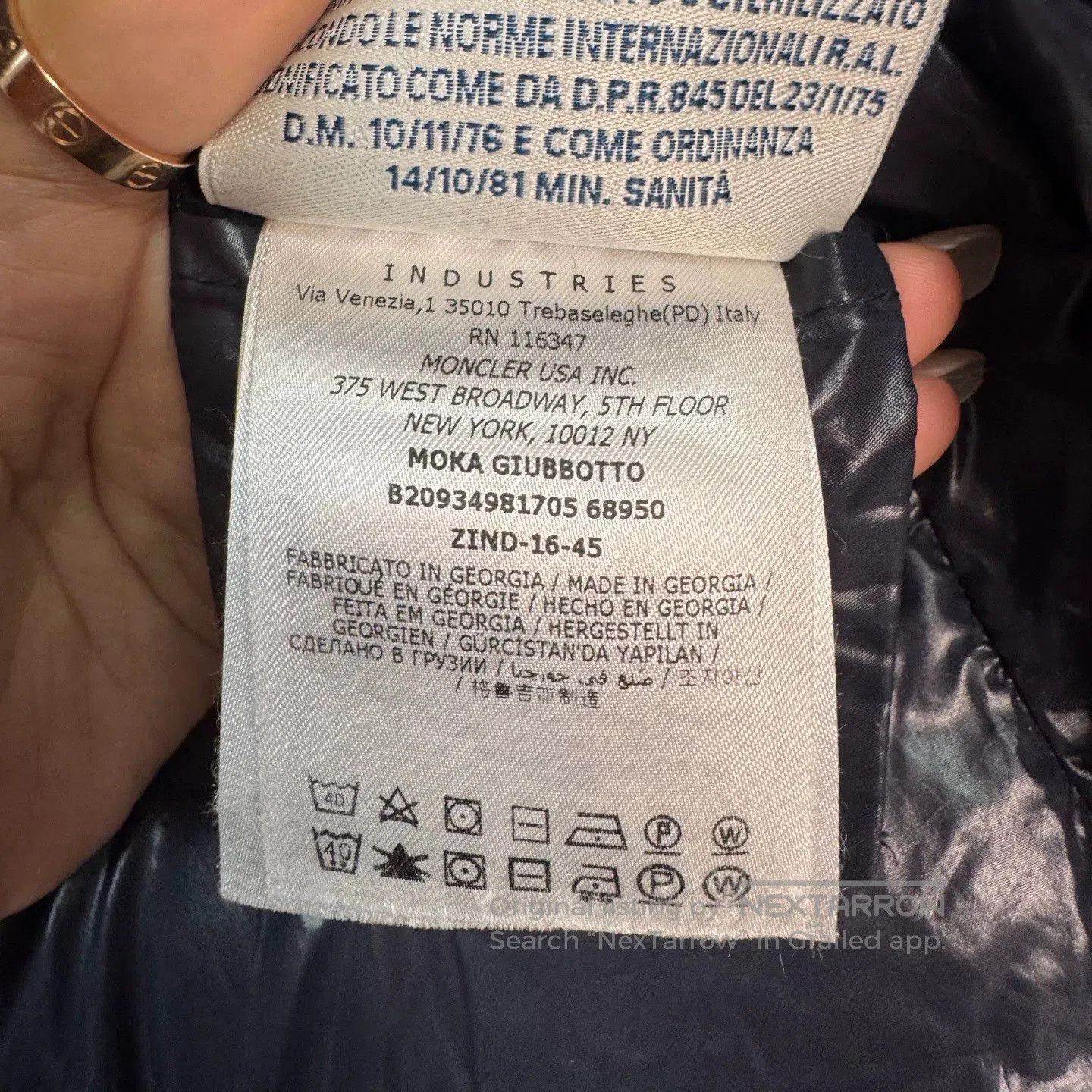 Moncler moncler moka long down coat size 2. Size S / US 4 / IT 40 - 4 Thumbnail