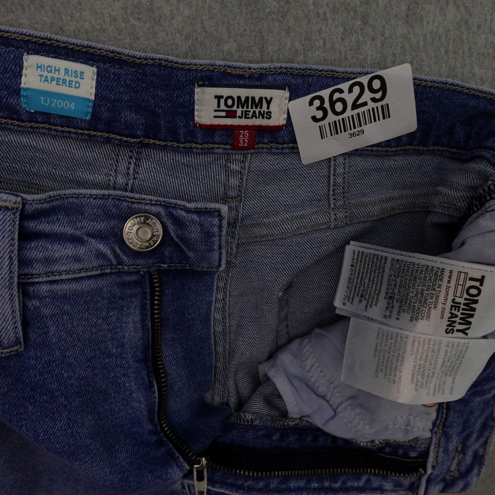 Tommy Hilfiger TOMMY HILFIGER Jeans Womens 25 (25X27) High Rise Tapered Blue Jeans Size 42" / US 20 - 5 Thumbnail