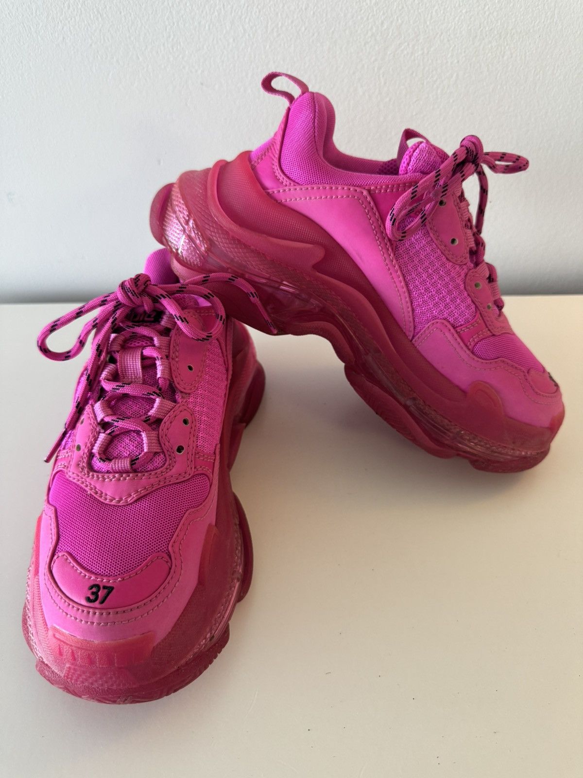 Balenciaga Balenciaga Pink Triple S Size US 7 / IT 37 - 9 Thumbnail