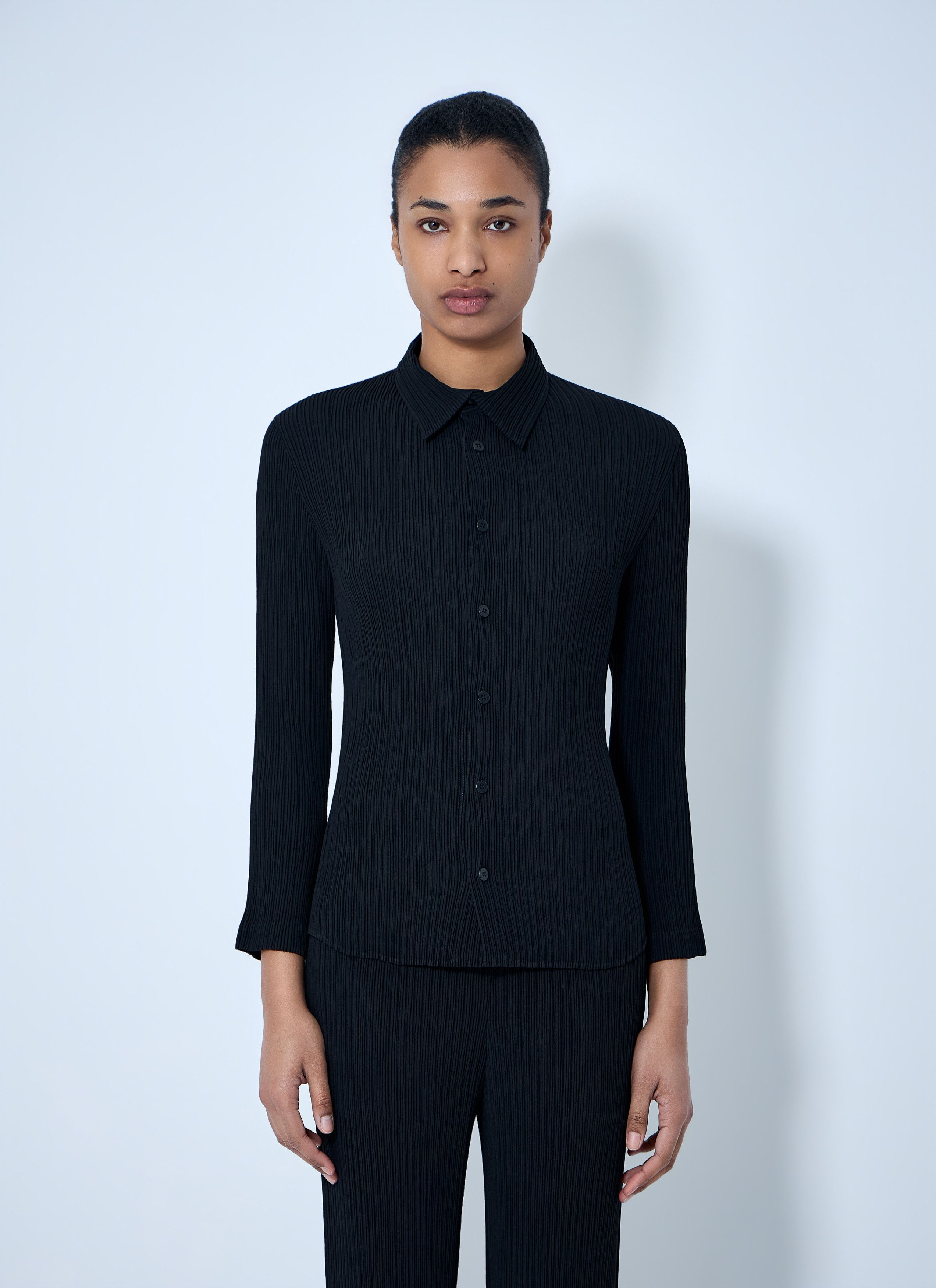 Issey Miyake Textured Button-Down Shirt Size L / US 10 / IT 46 - 1 Thumbnail