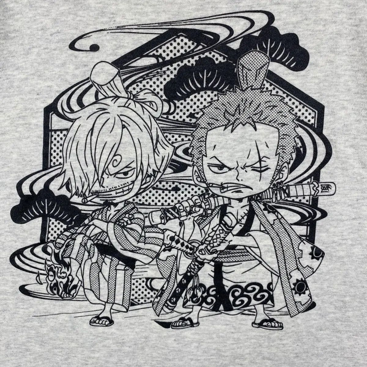 Anime ONE PIECE Zoro & Sanji Wanokuni Anime Graphic Tee Shirt Size US L / EU 52-54 / 3 - 2 Thumbnail