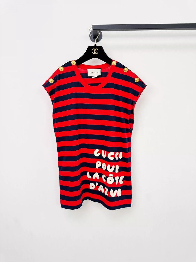 Gucci Gucci Striped short sleeves 2503-Nextarrow Size M / US 6-8 / IT 42-44 - 1 Thumbnail