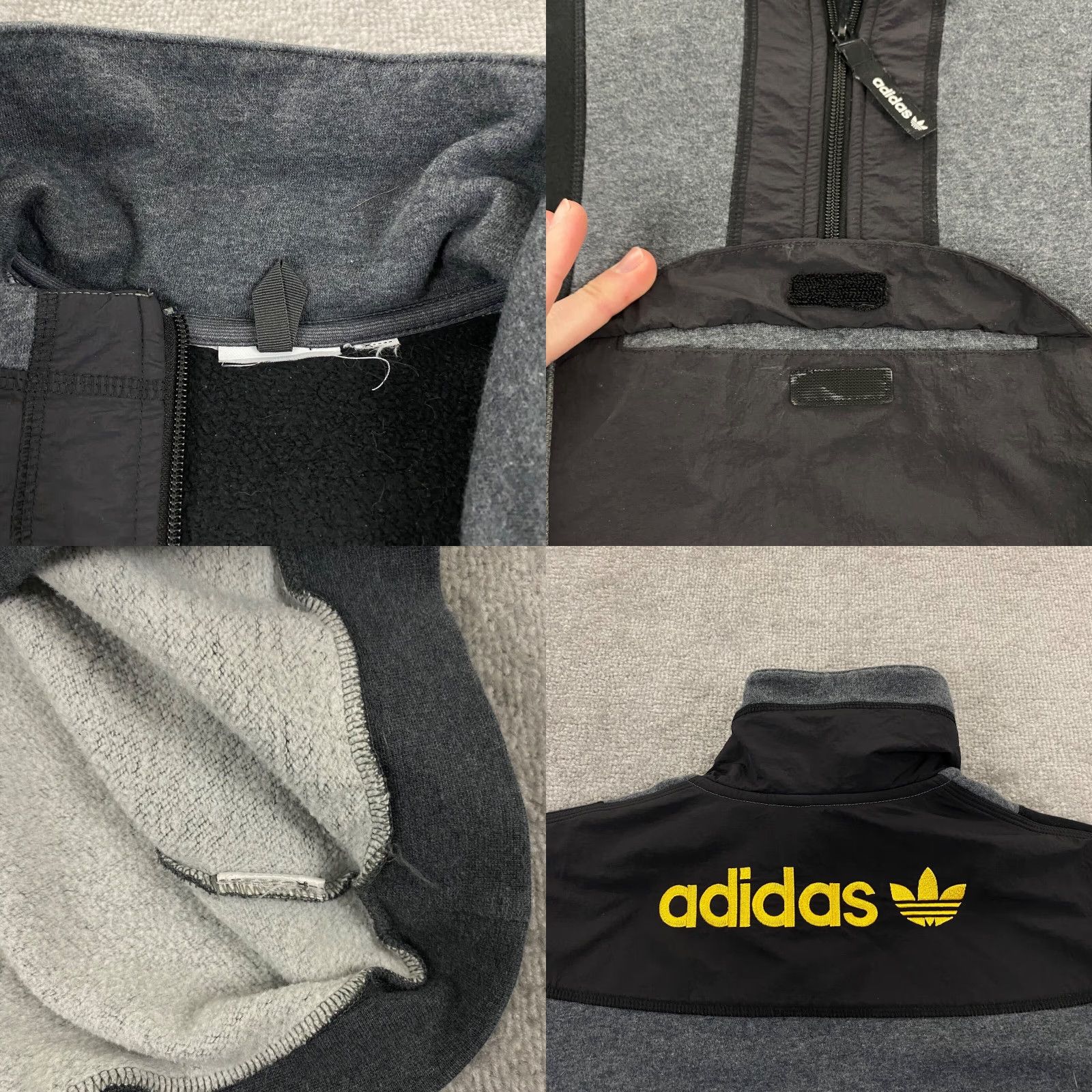 Adidas ADIDAS Jacket Mens XL Gray Black Sweatshirt Advantage Field Half Zip Pullover Size US XL / EU 56 / 4 - 8 Thumbnail