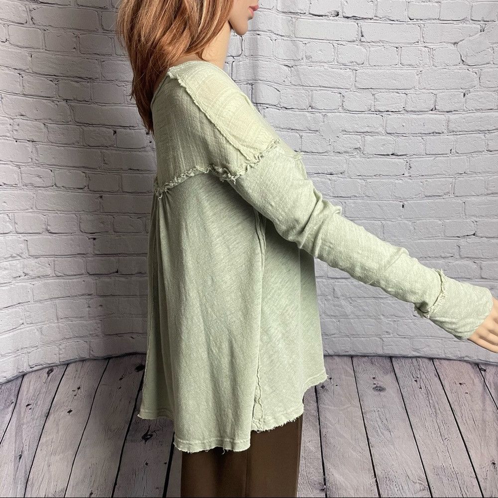 Free People Free People Olive Down Under Henley Top Size S Size S / US 4 / IT 40 - 4 Thumbnail