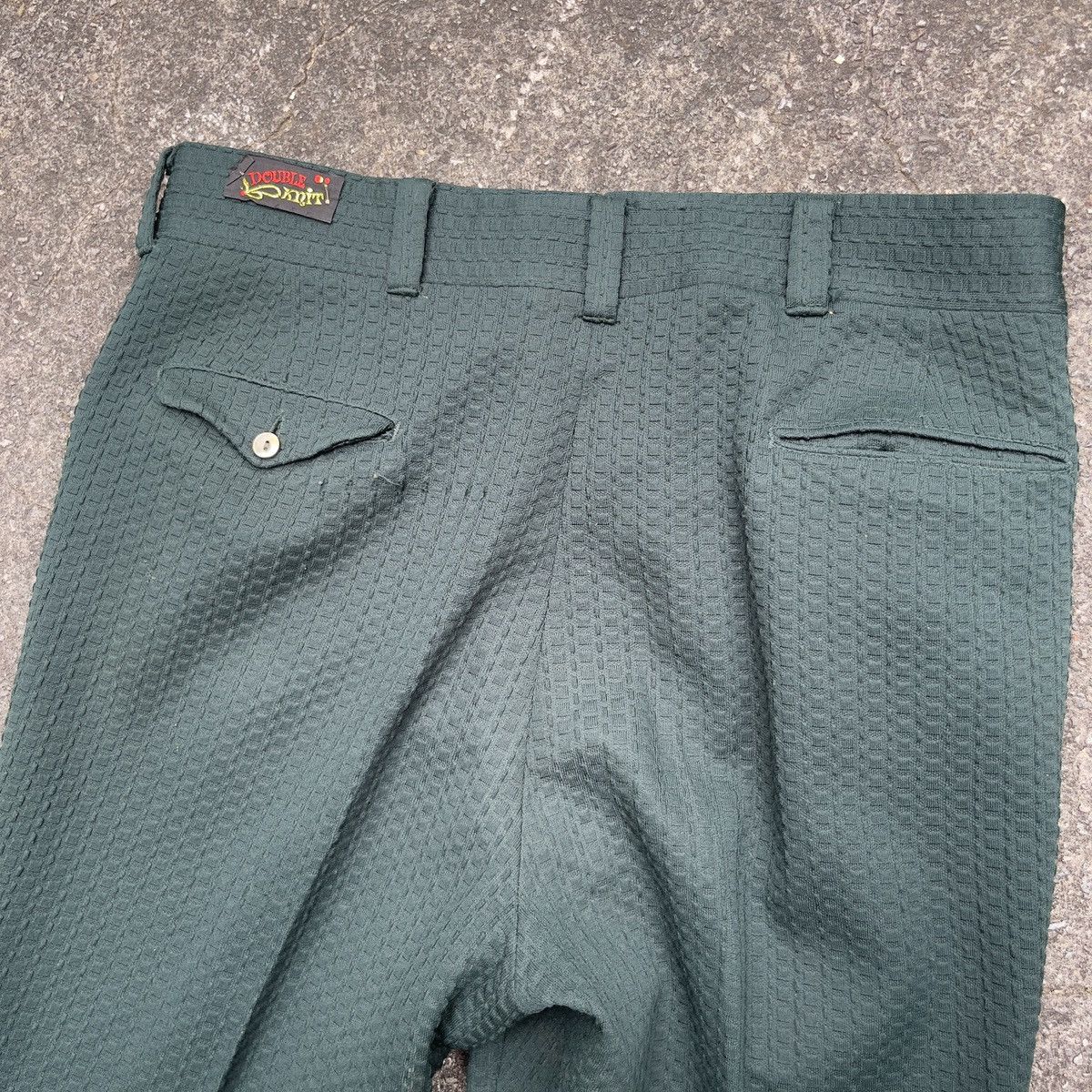Vintage Vintage 70s DOUBLE KNIT Textured Flare Pants Size US 34 / EU 50 - 6 Thumbnail