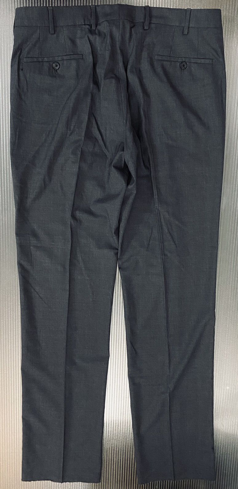 Prada Prada 🇮🇹 ardesia grey super 110’s wool street slacks 54 NW Size US 37 - 6 Thumbnail
