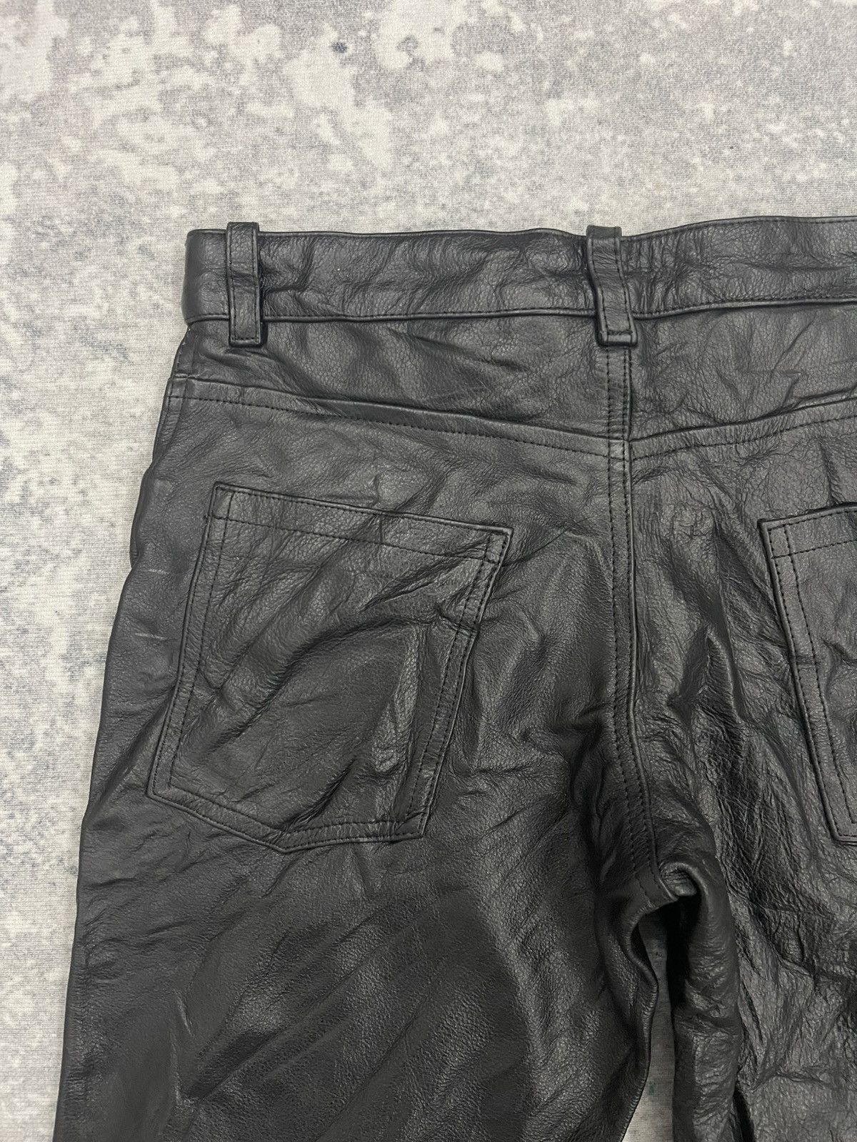 Genuine Leather Moto Field Cow Leather Pants Size US 30 / EU 46 - 11 Thumbnail