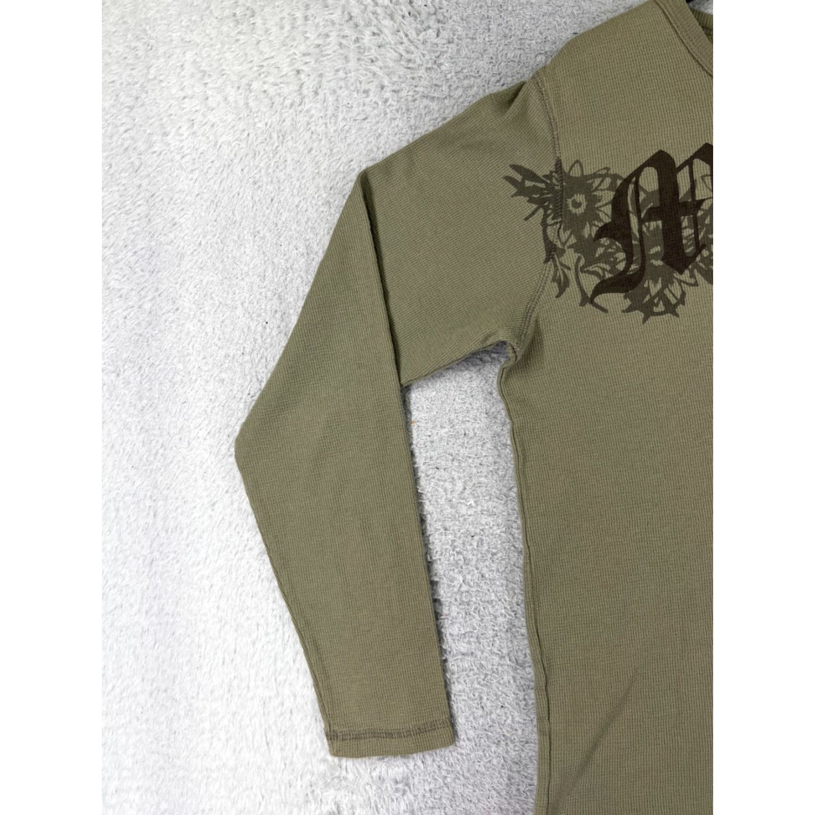 Vintage VINTAGE Mirage Shirt Womens XL Green Floral Cotton Blend Knit T-Shirt Casual All Seasons Breathable Easy Care Logo 90s Designer Womens Size XL / US 12-14 / IT 48-50 - 6 Thumbnail